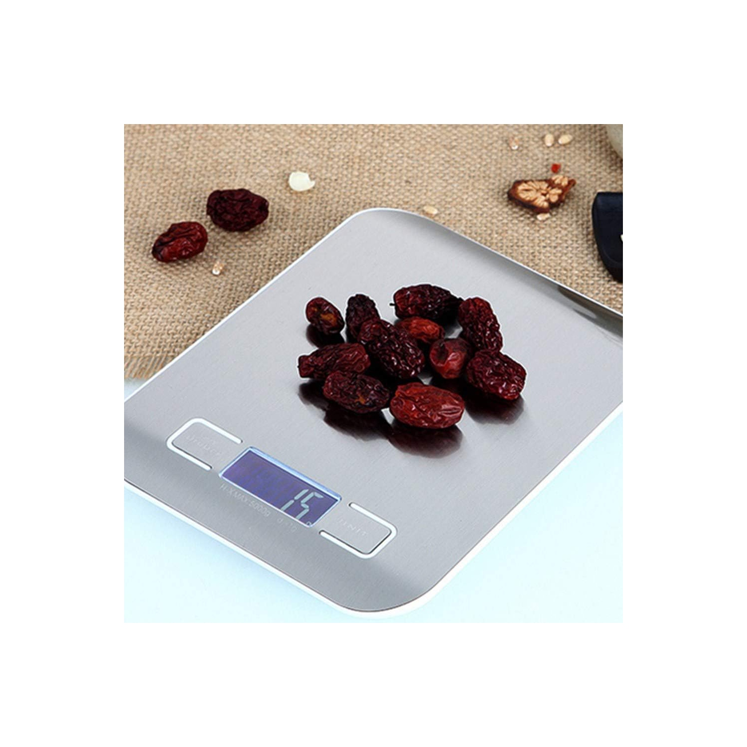 Stainless steel electronic scale kitchen electronic scale 5kg household seasoning food scale small gram scale baking kitchen scale