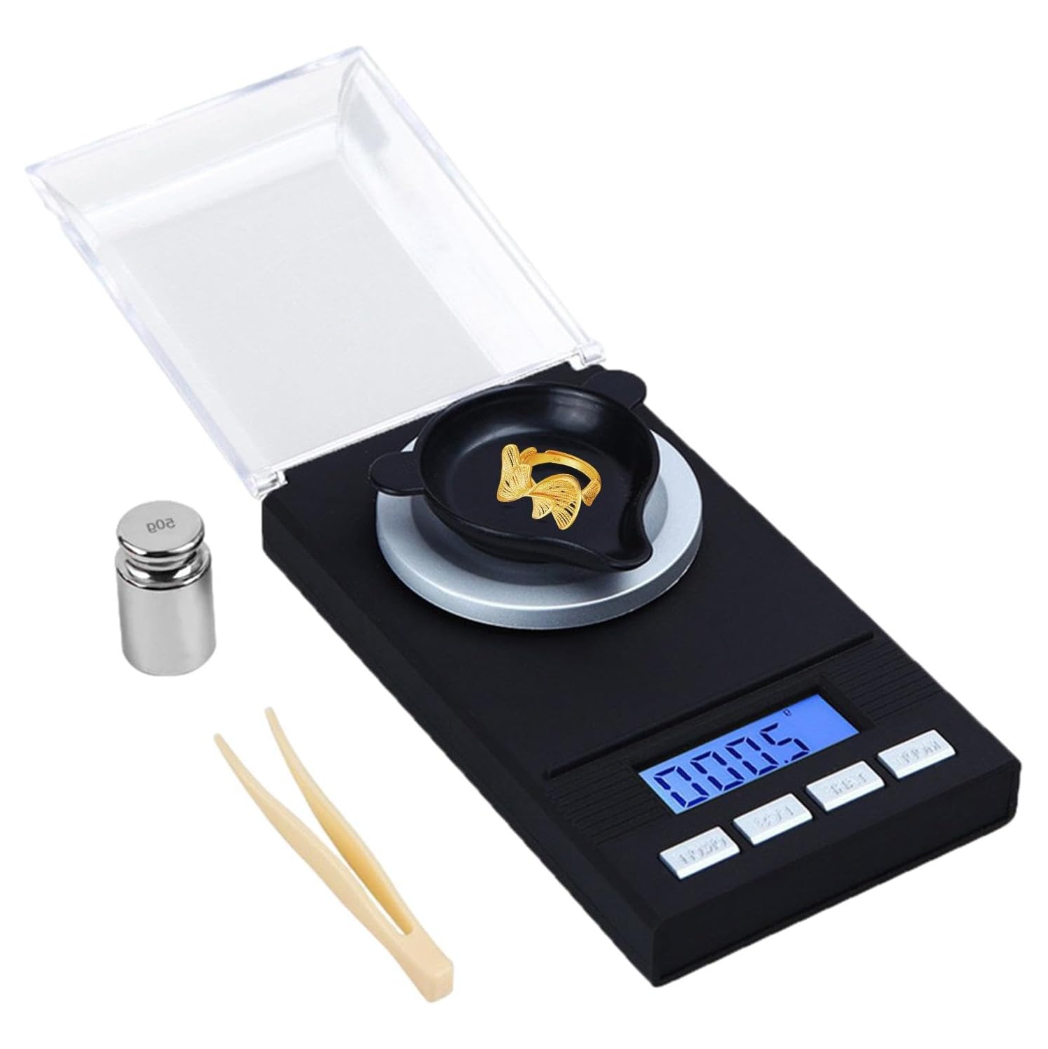 Échelle de milligramme 0,001&nbsp;g, échelle numérique de milligrammes, échelle de comptage de la poudre en mg