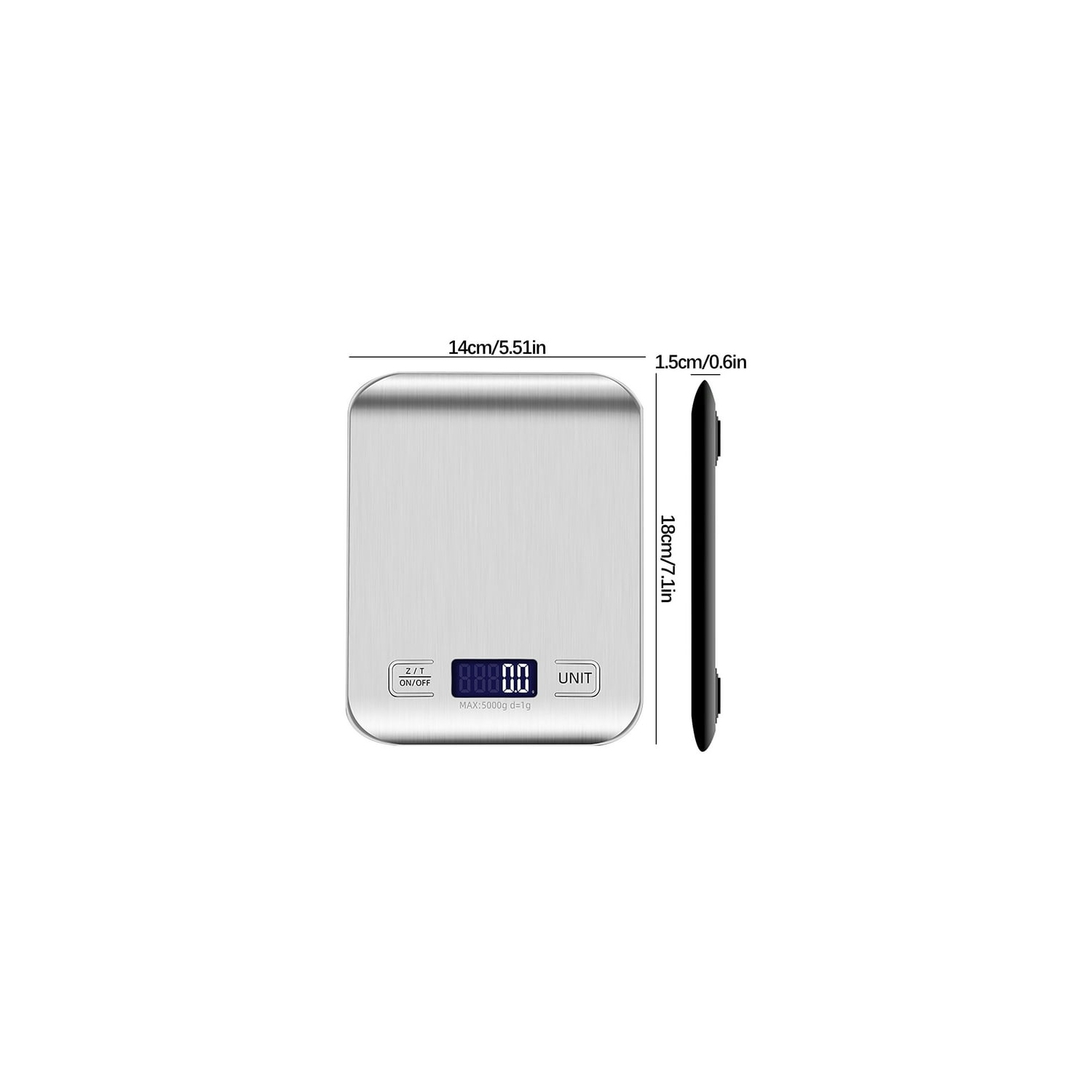 Household stainless steel kitchen small electronic charging food baking scale baking scale