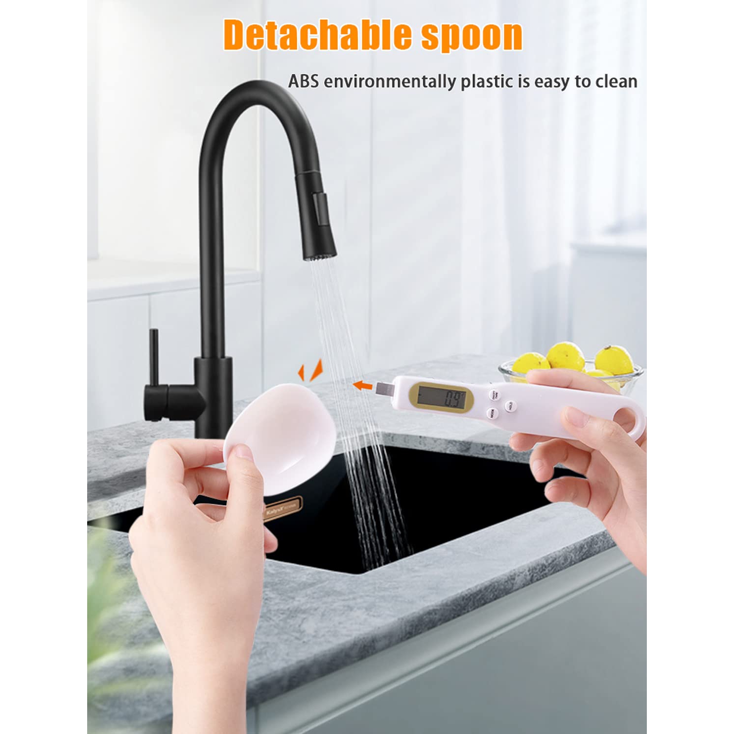 Digital Spoon Scale, Digital Kitchen Scale 500g/0.1g Kitchen Measuring Spoon Food Scale Digital Multi-function, Accurate LCD Display