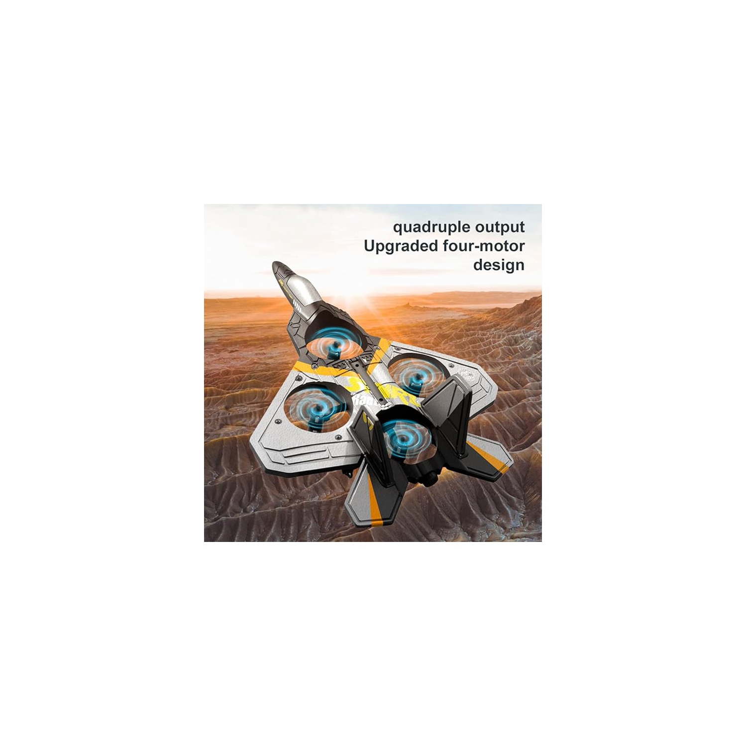 Avion téléguidé maxxus 2.4G 6CH avec avion volumétrique 360° avec capteur de gravité – planeur en mousse EPP, avion télécommandé