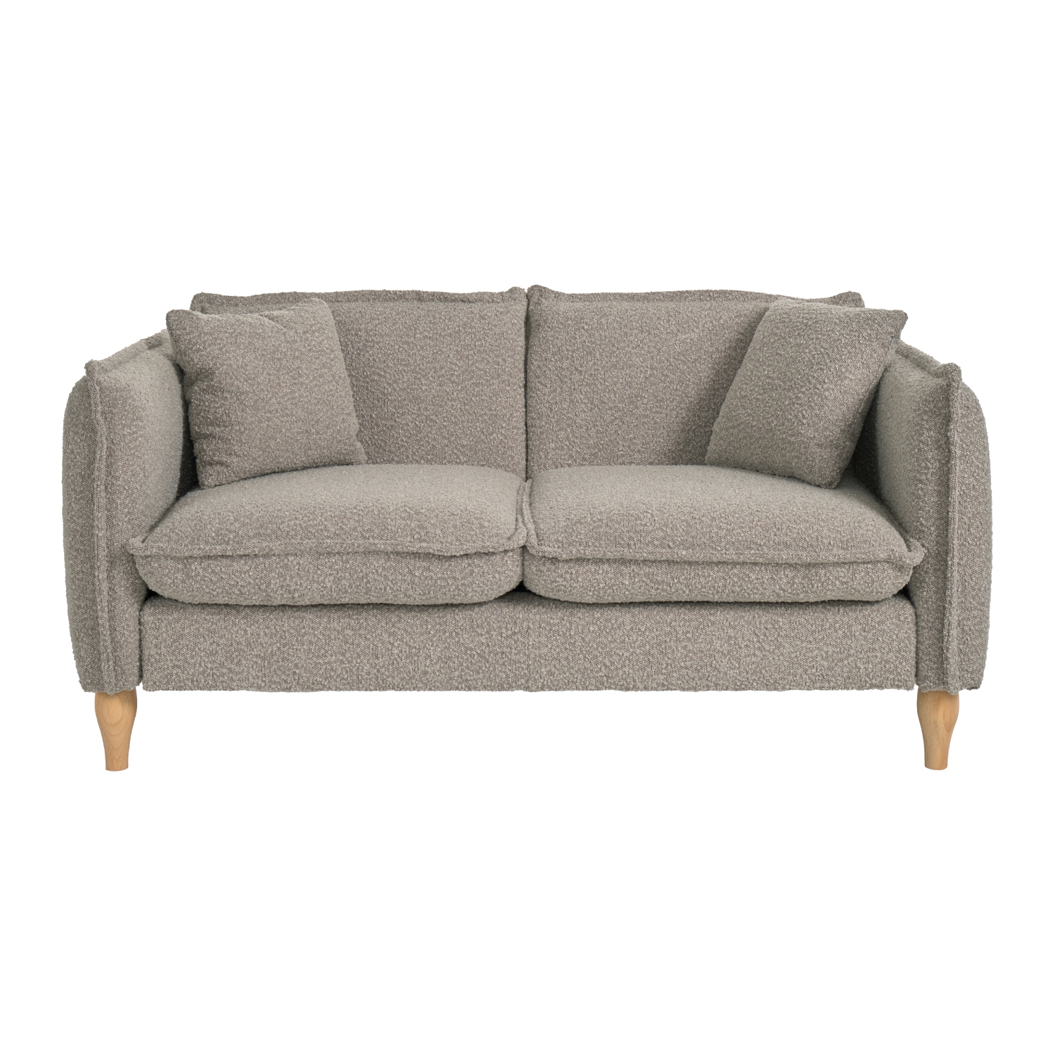 Amber & Emily Oliver Boucle Elegant Minimalist Loveseat