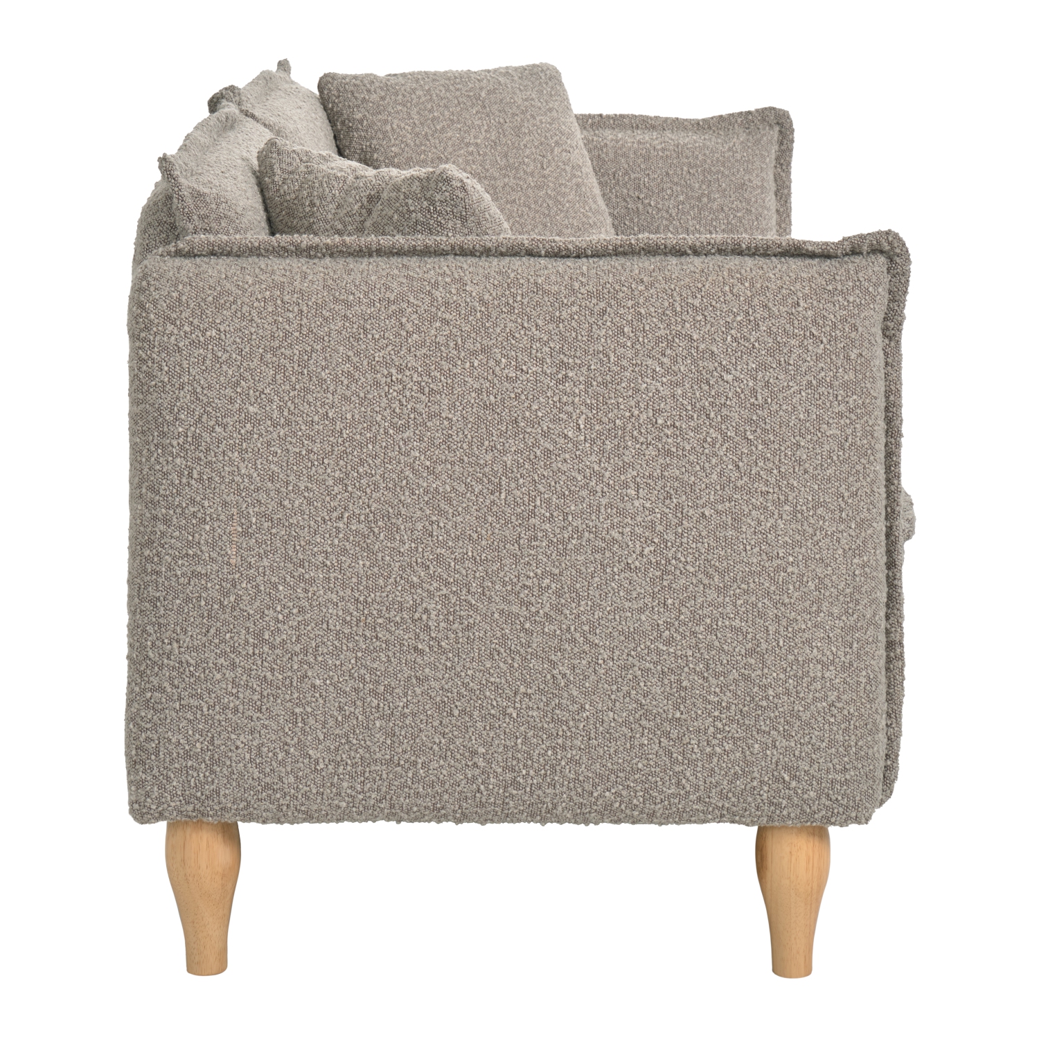 Amber & Emily Oliver Boucle Elegant Minimalist Loveseat