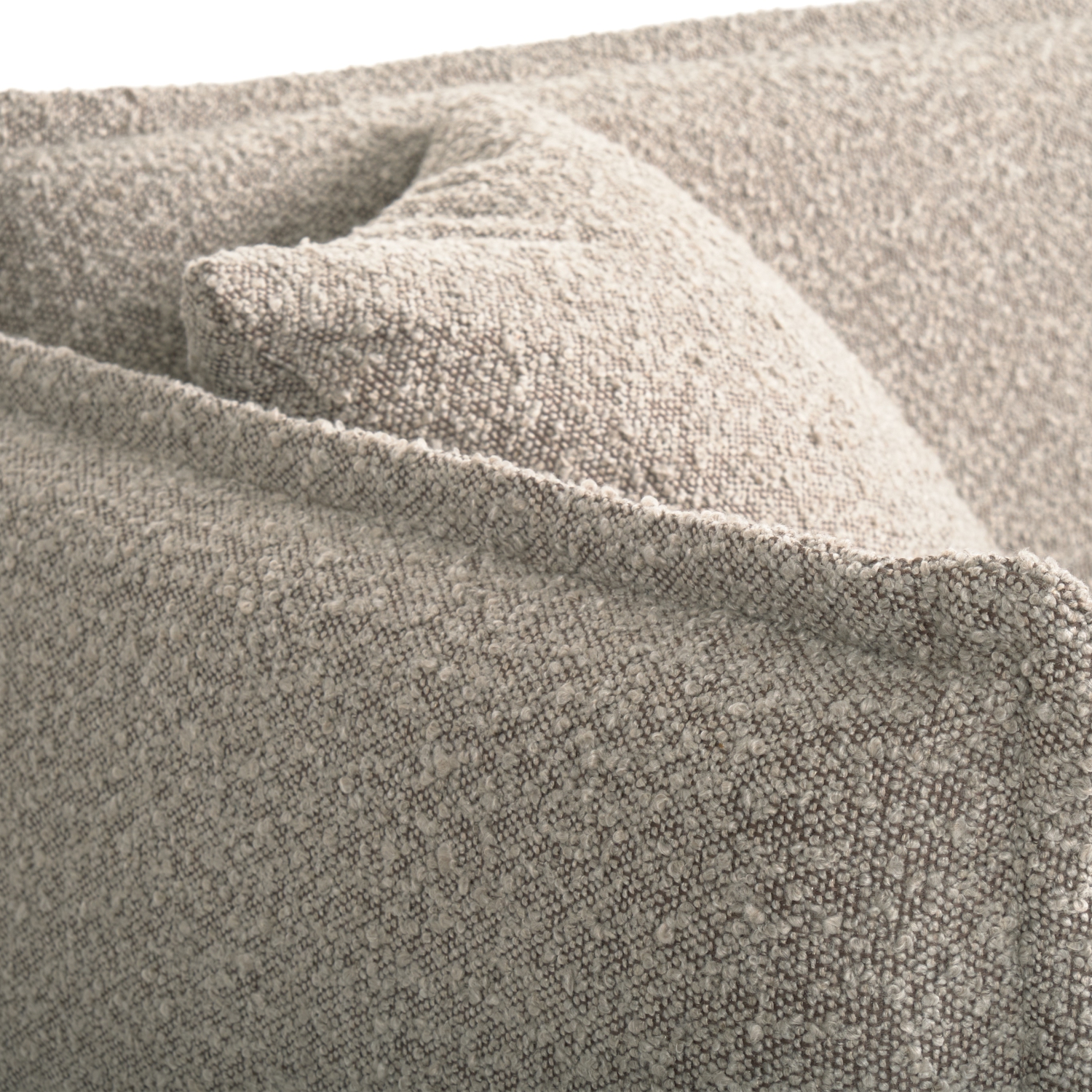 Amber & Emily Oliver Boucle Elegant Minimalist Loveseat