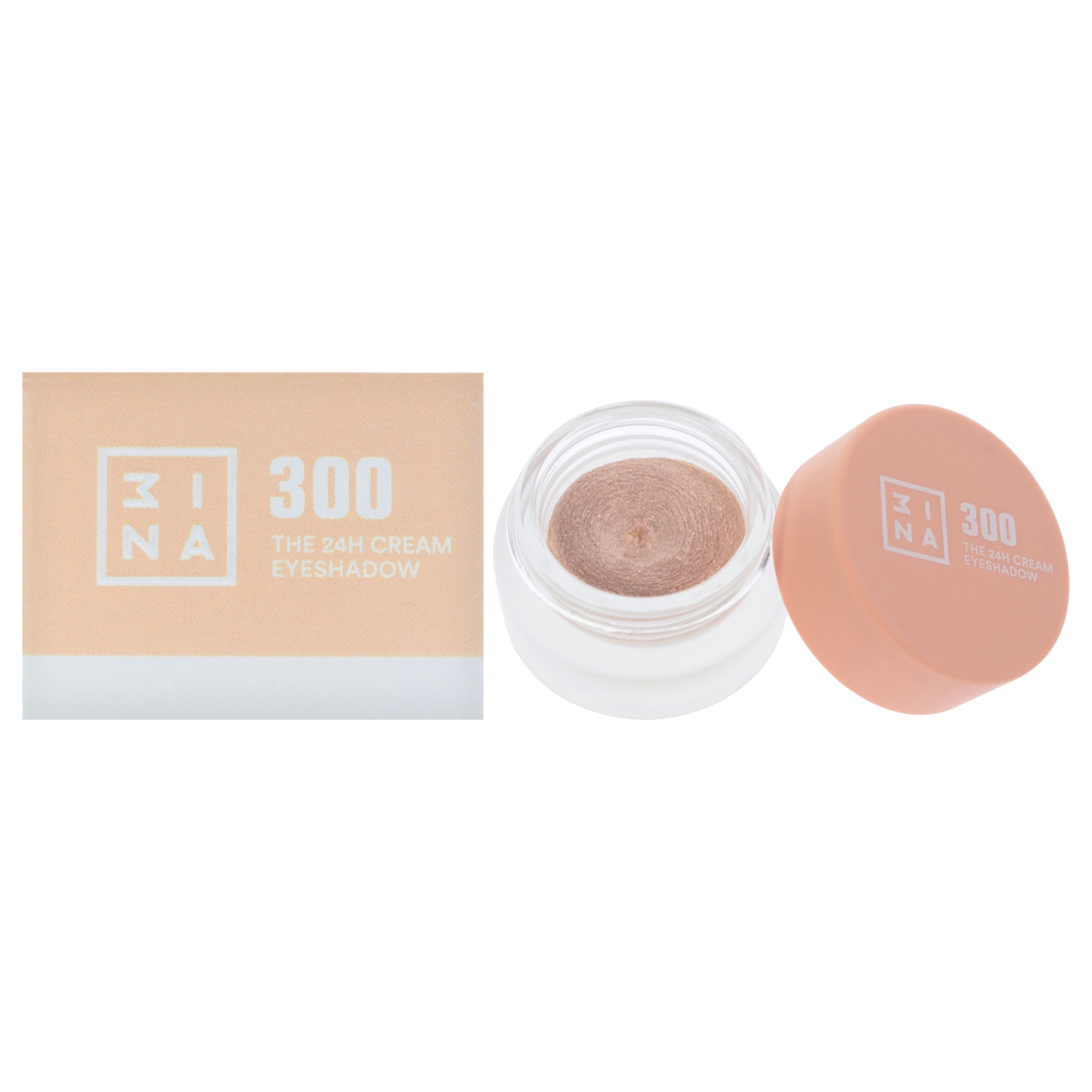 The Cream Eyeshadow - 300 Champagne Pink Metallic by 3INA for Women - 0.10 oz Eye Shadow