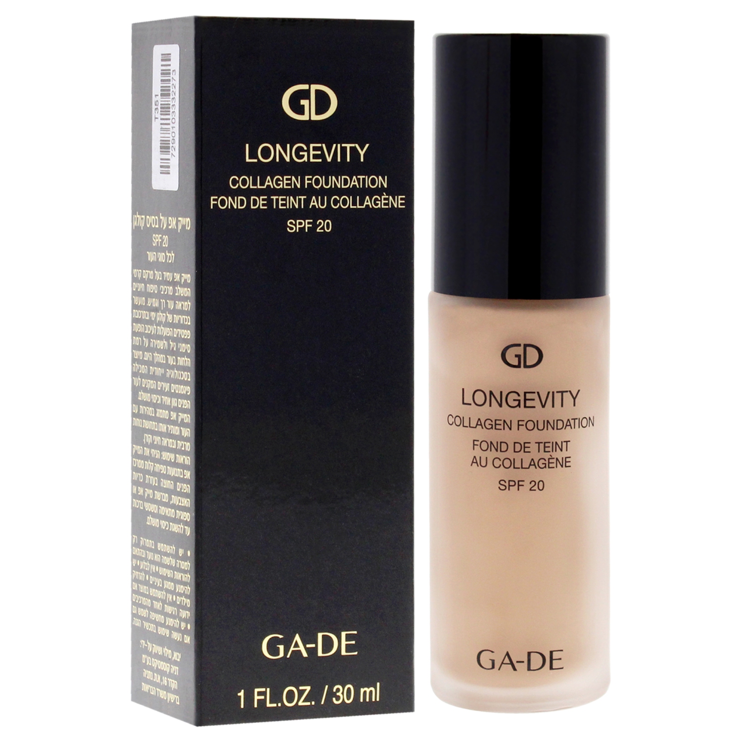 Longevity Collagen Foundation SPF 20 - 502 Cool Beige by GA-DE for Women - 1 oz Foundation