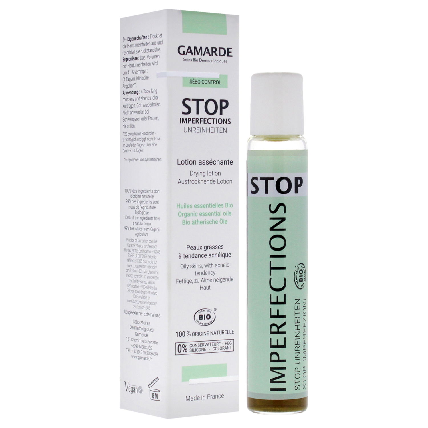 Lotion sèche Stop Imperfections de Gamarde pour Femme - 0,33&nbsp;oz Lotion