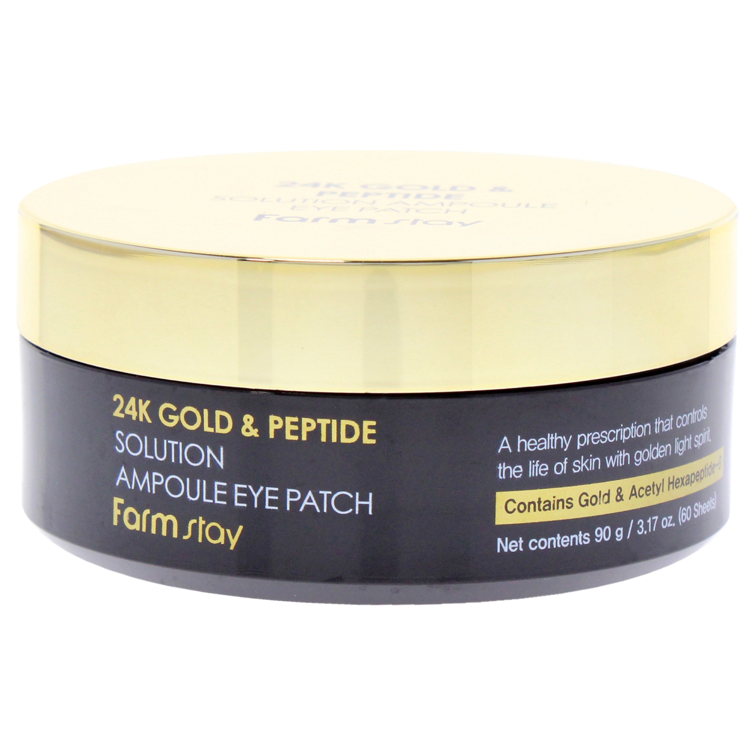 Eye Patch 24 K Gold et Peptide Perfect Ampoule de FarmStay pour femmes - Eye Patch 60 pièces