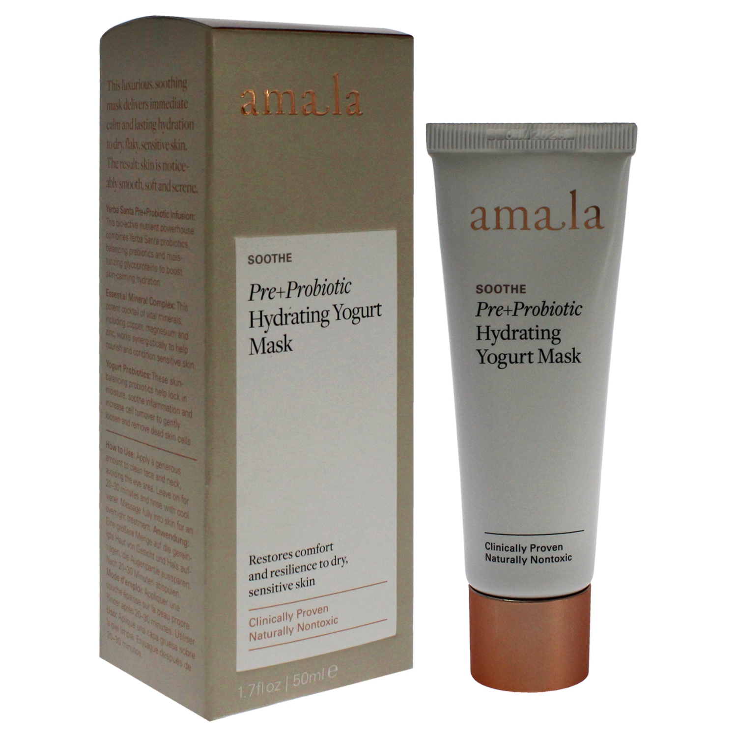 Masque de yogourt hydratant Probiotique PrePlus pour Femme - Masque 1,7 oz