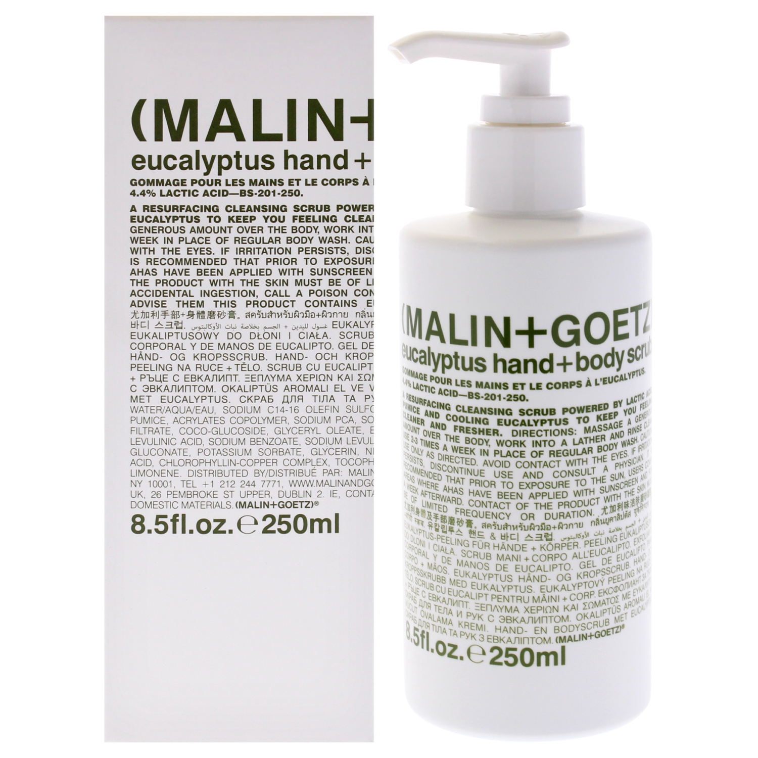 Eucalyptus Hand Body Scrub by Malin + Goetz for Unisex - 8.5 oz Scrub
