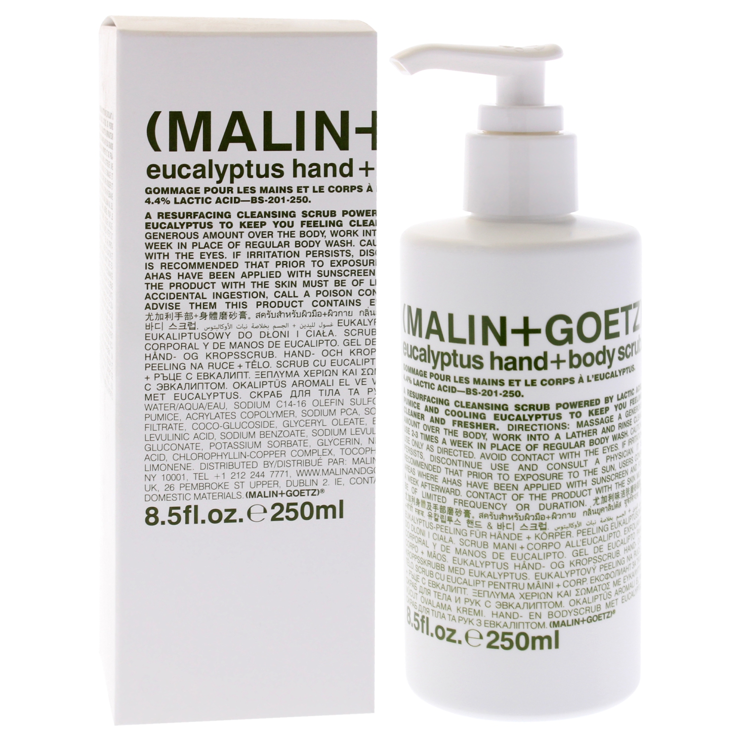 Eucalyptus Hand Body Scrub by Malin + Goetz for Unisex - 8.5 oz Scrub