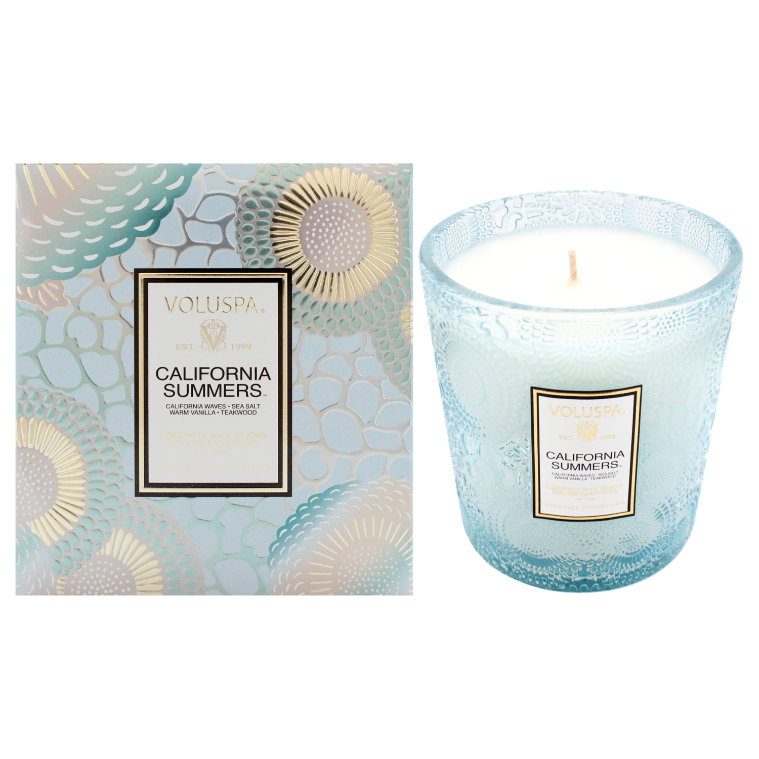 Chandelle classique California Summers par Voluspa pour unisexe - 9&nbsp;oz Candle