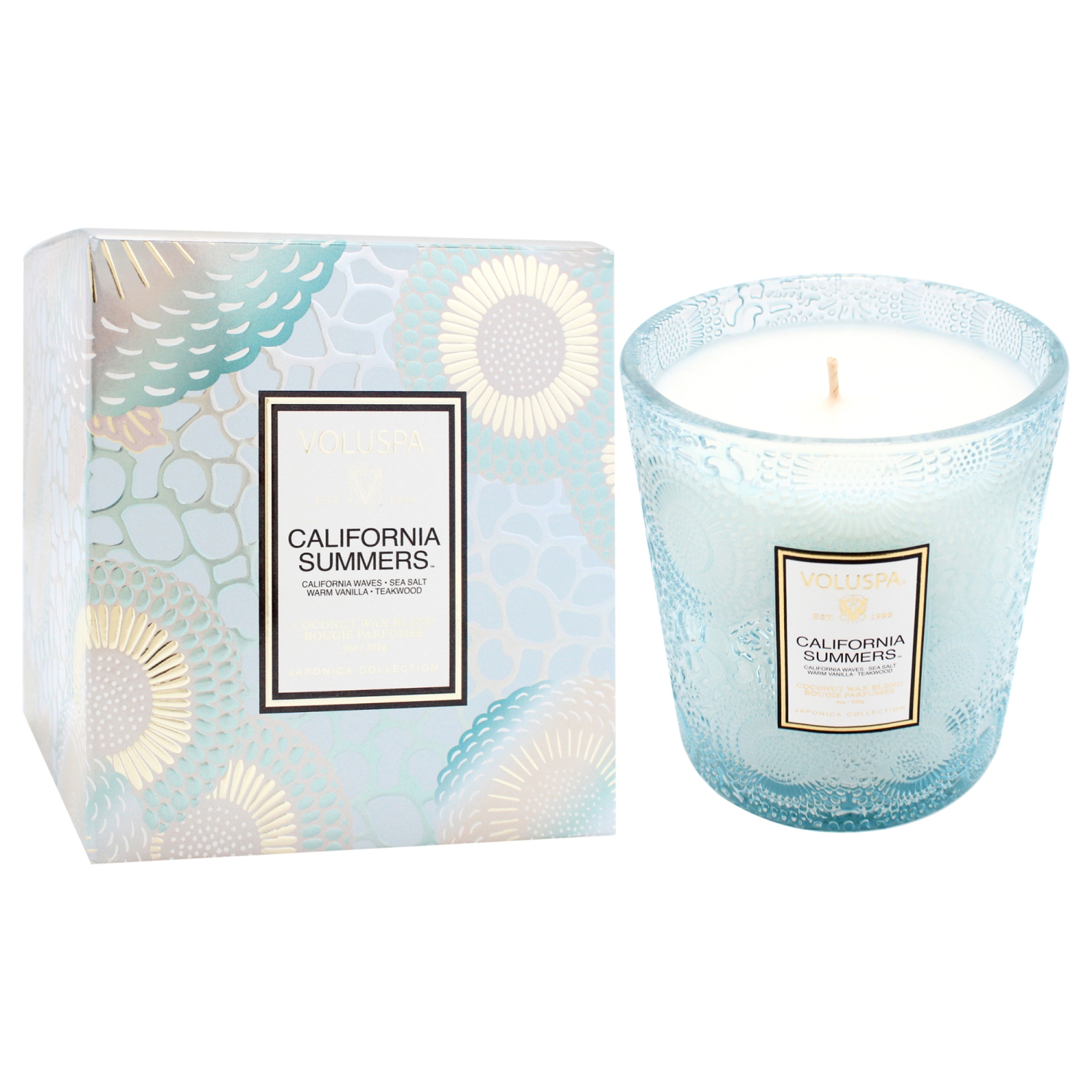 Chandelle classique California Summers par Voluspa pour unisexe - 9&nbsp;oz Candle