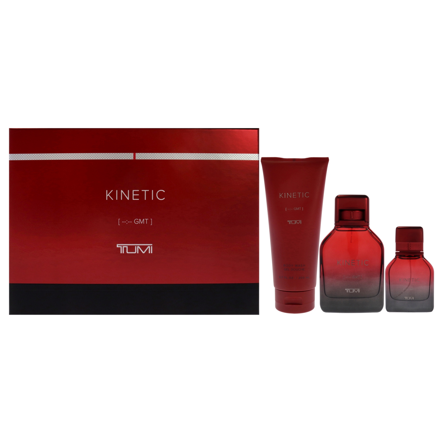 Kinetic by Tumi pour hommes – Coffret-cadeau de 3 pièces 3,4&nbsp;oz en aérosol, 1&nbsp;oz en vaporisateur, 6,7&nbsp;oz pour le corps