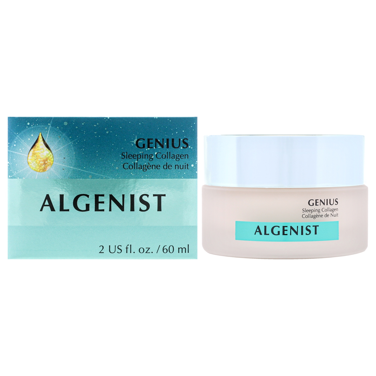 Genius Sleeping Collagen by Algenist for Women - 2 oz Cream