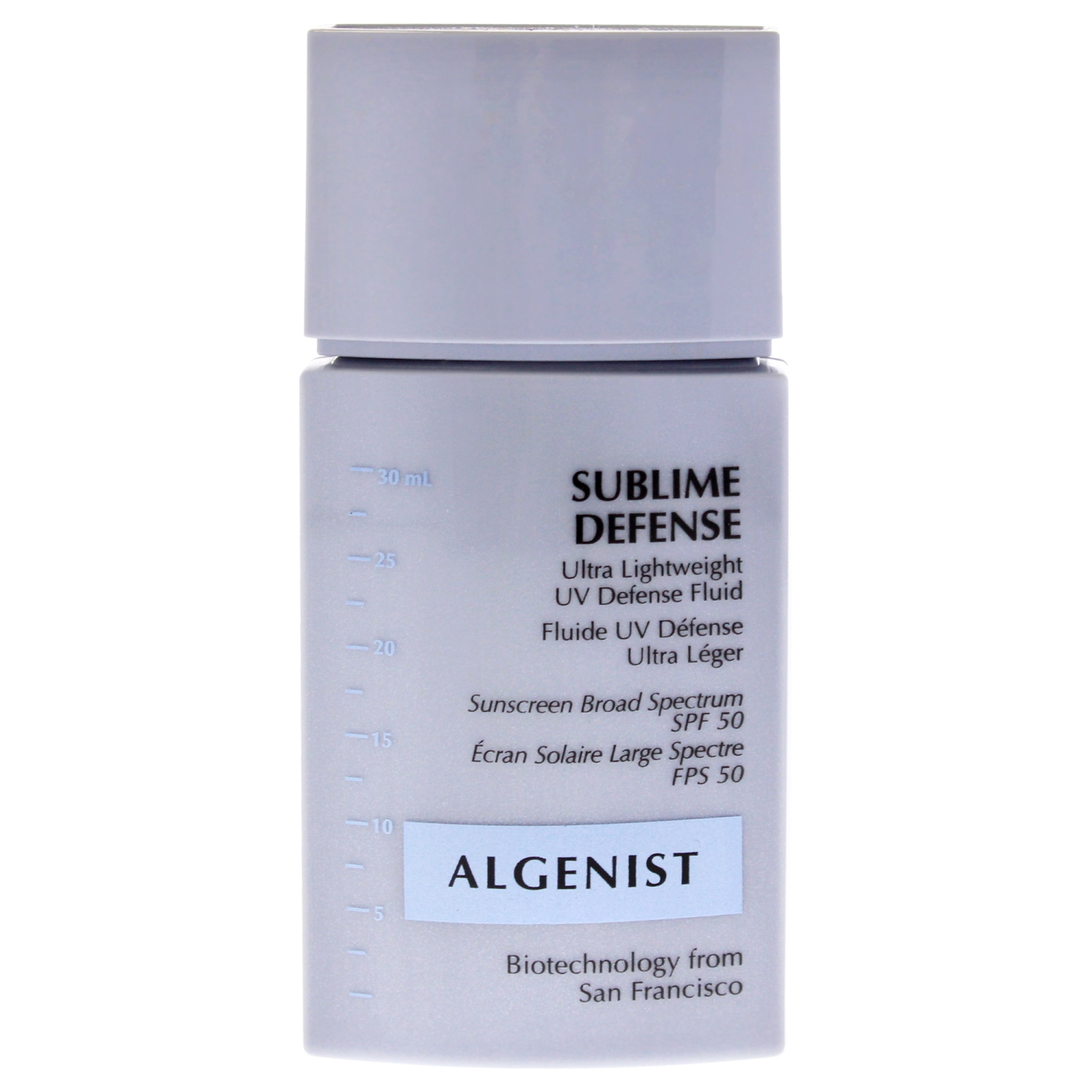 Sublime Defense Ultra Lightweight UV Defense Fluid SPF 50 by Algenist for Women - 1 oz Sunscreen