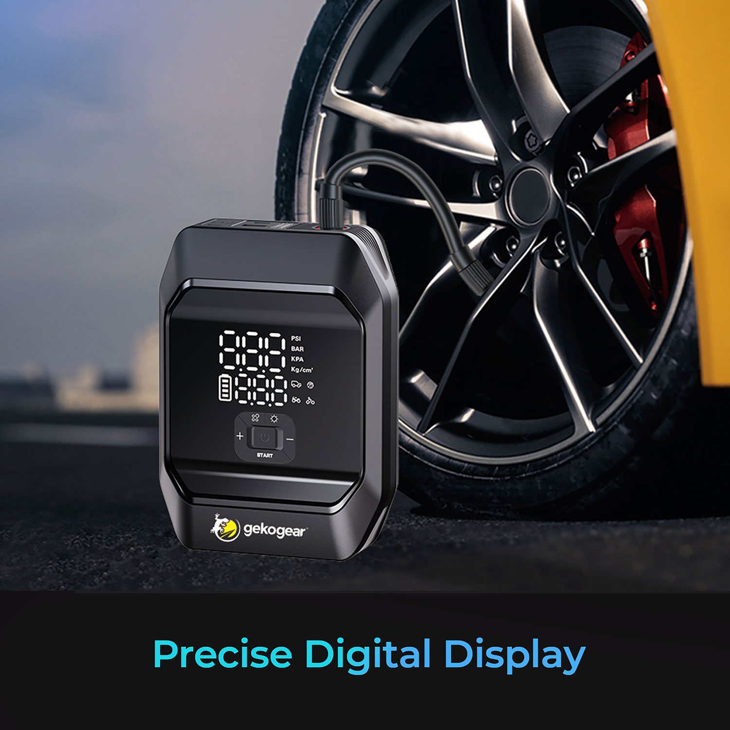 Pompe à air portative et démarreur de secours AirFlux 300 de GekoGear