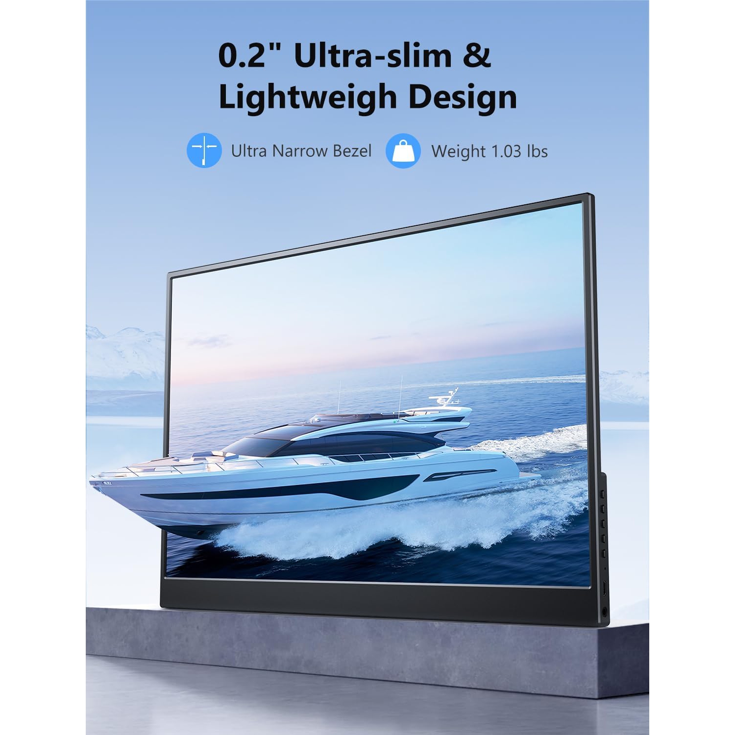 MAGICRAVEN 14" 2K Portable Monitor - 1440p QHD, 3:2 Aspect Ratio, USB-C, HDMI, Built-in Speakers, Travel Monitor for Laptop, PS4/5, PC, Xbox, Switch