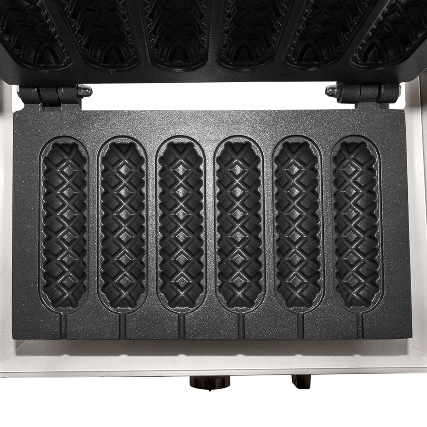 Gr-XCXX6 Gaufrier pour chien de maïs commercial | 6 PCS | Gaufrier à hot-dog | Acier inoxydable | 110&nbsp;V