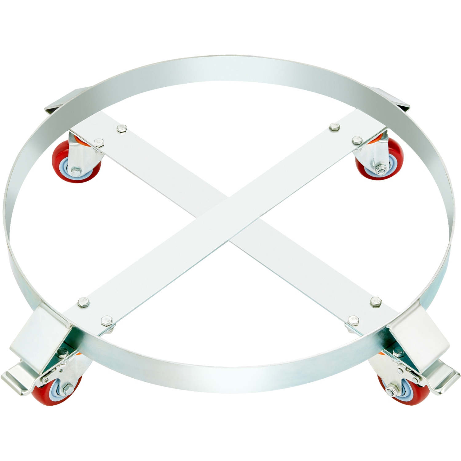 VEVOR 2PCS 55 Gallon Heavy Duty Drum Dolly, 1000 lbs Load Capacity, Barrel Dolly Cart Drum Caddy, Non Tipping Hand Truck Capacity Dollies with Steel