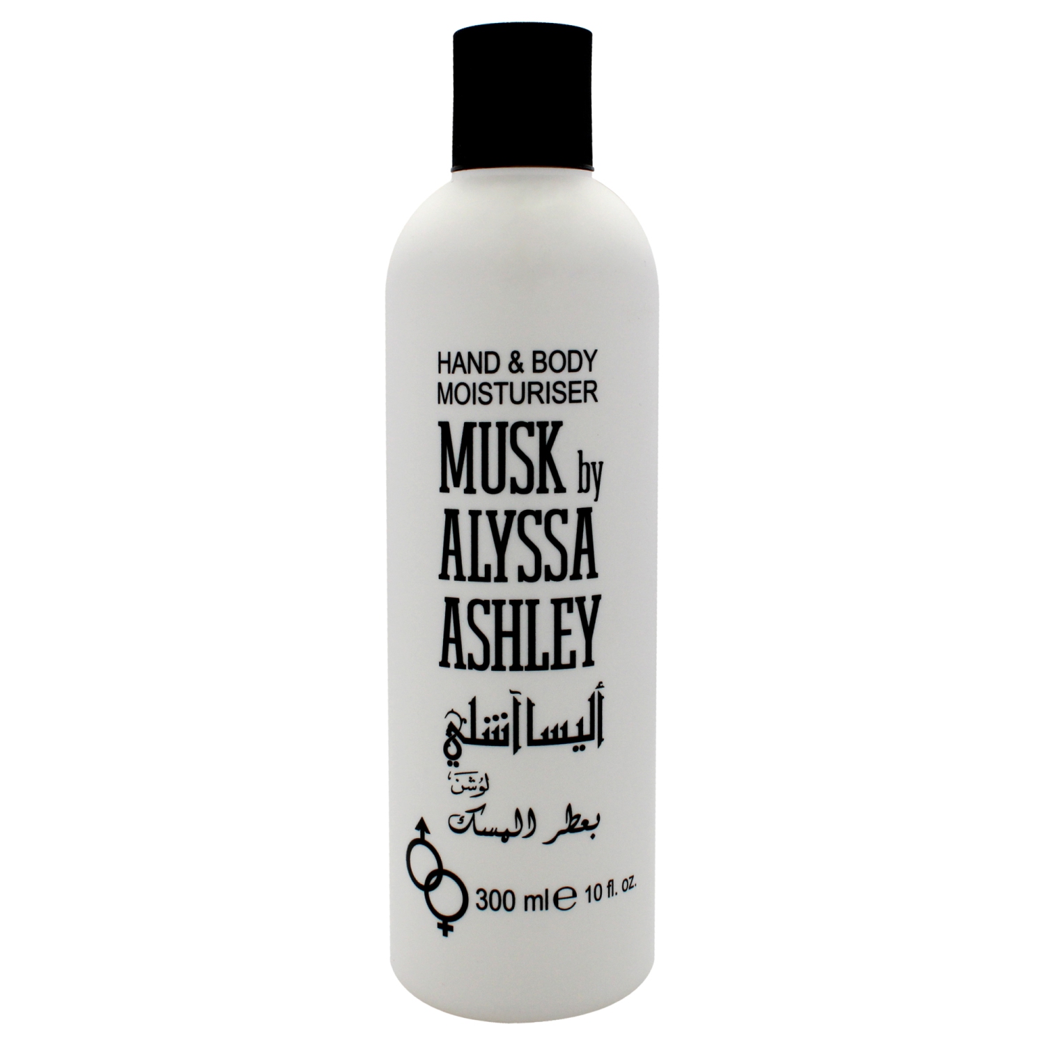 Musk Hand and Body Moisturizer by Alyssa Ashley for Unisex - 10 oz Lotion