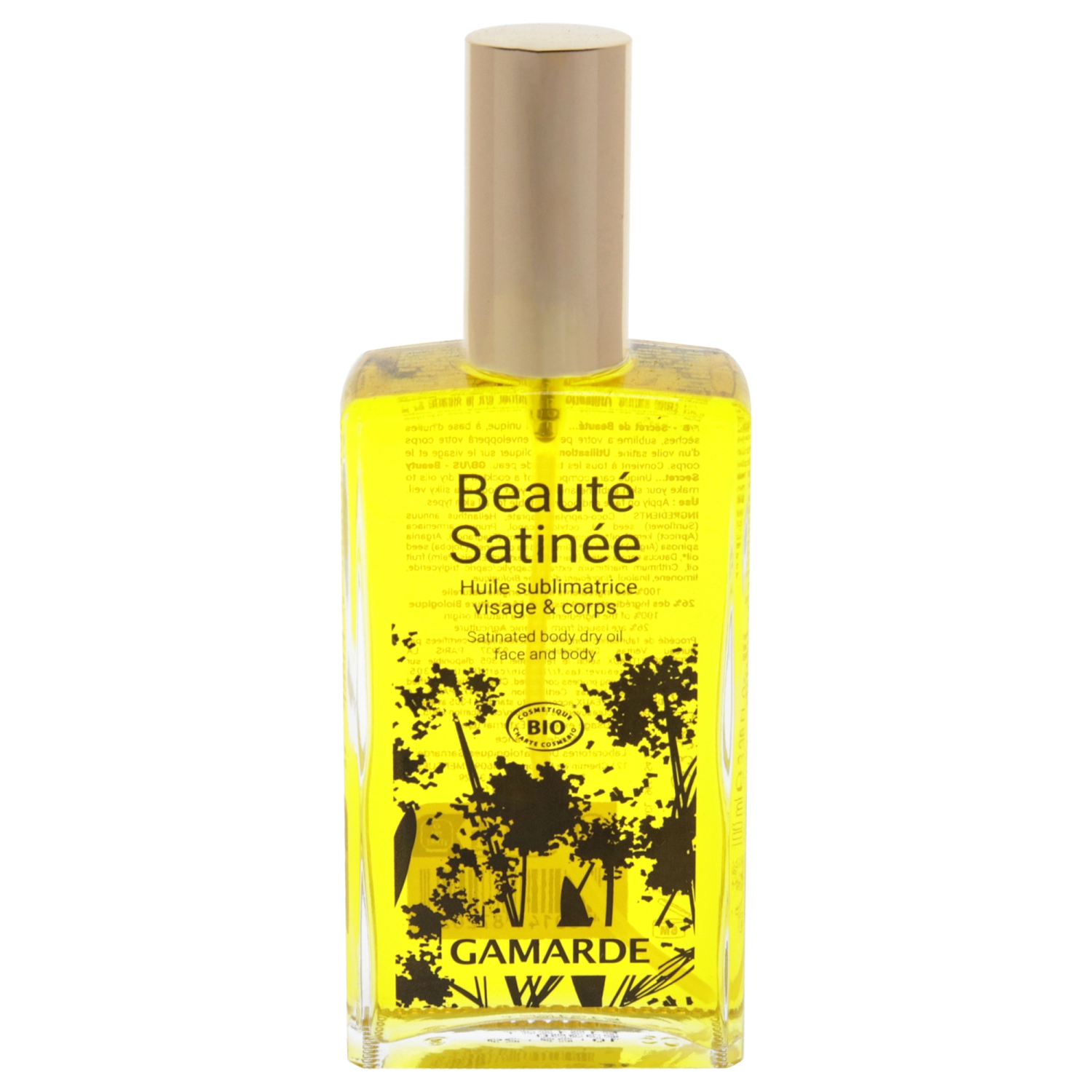 Satinated Body Dry Oil by Gamarde for Women - 3.38 oz Oil