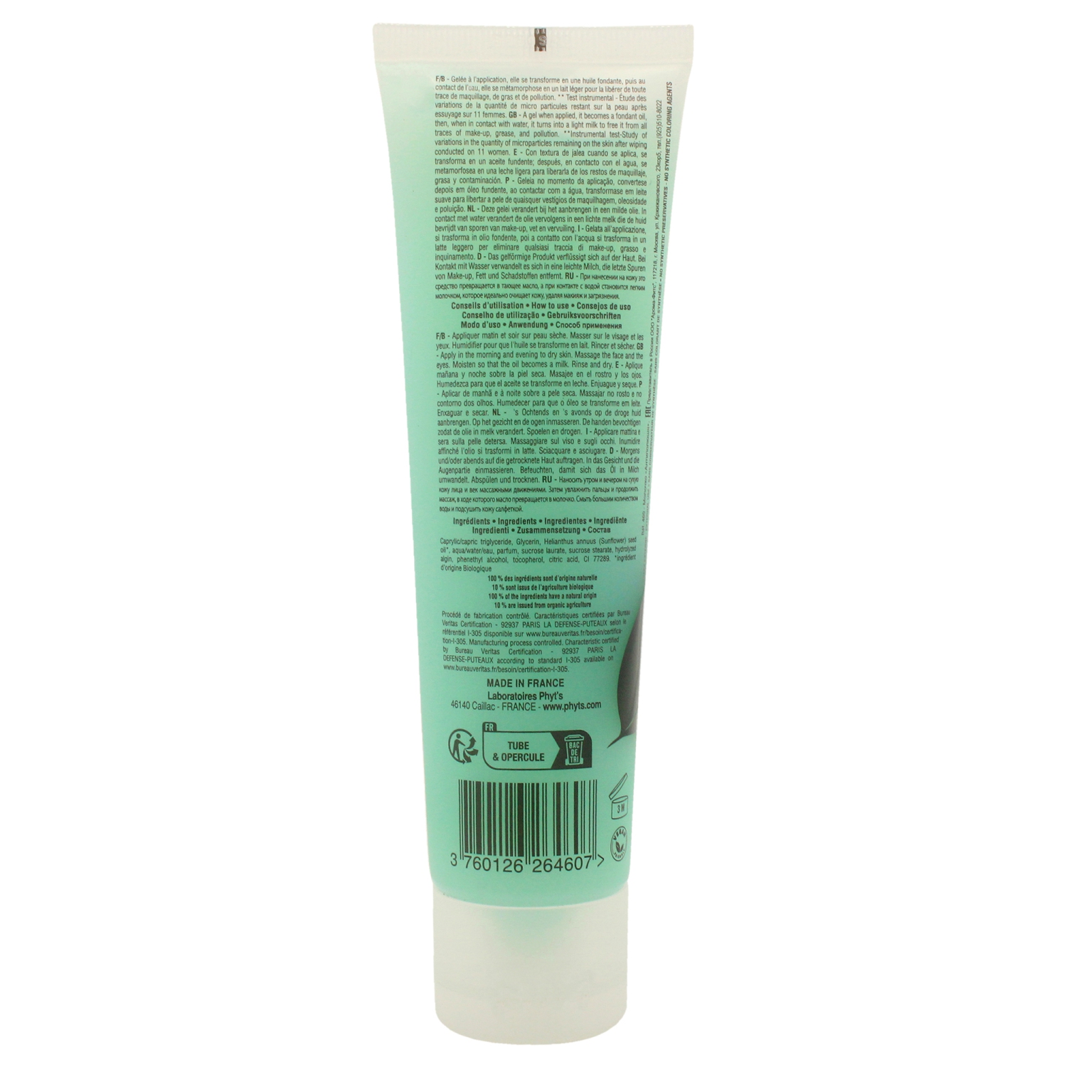 Anti-Pollution Cleansing Jelly by Phyts for Women - 3.3 oz Cleanser