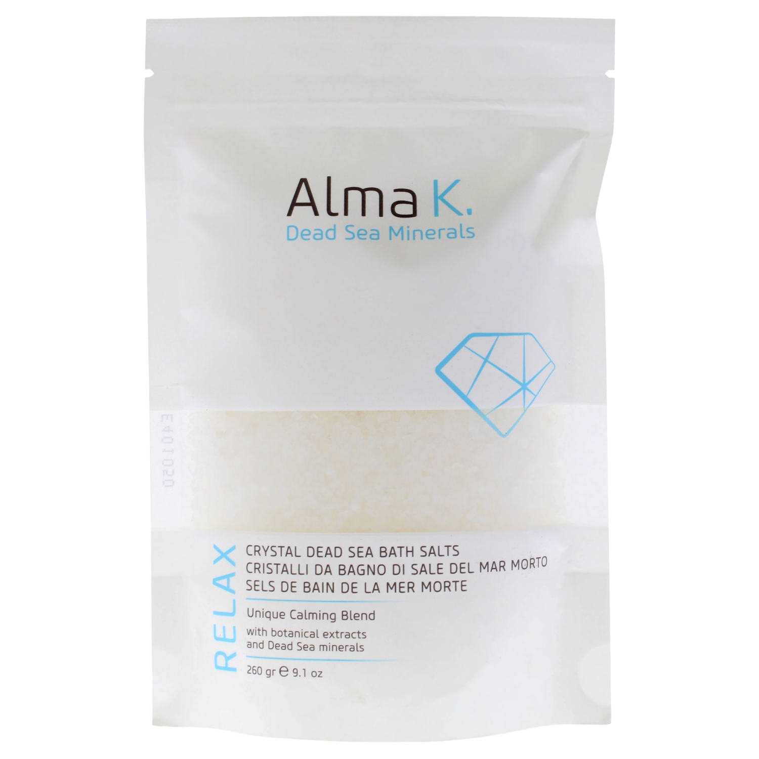 Crystal Dead Sea Bath Salts by Alma K for Women - 9.1 oz Bath Salt