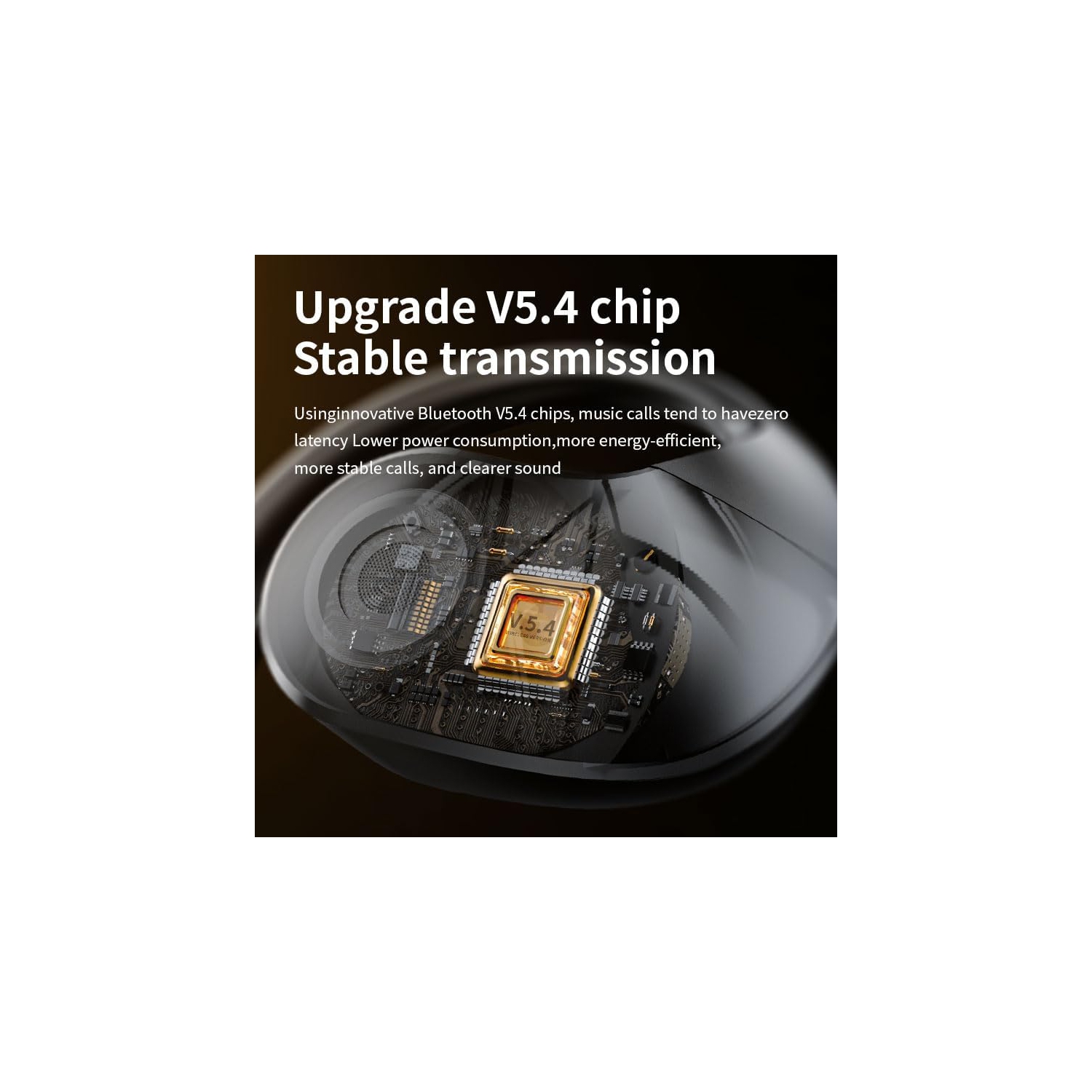 Earphones with Bluetooth Speaker, Portable Over-Ear Earbuds, Bone Conduction Wireless Sports Headphones for Android iOS