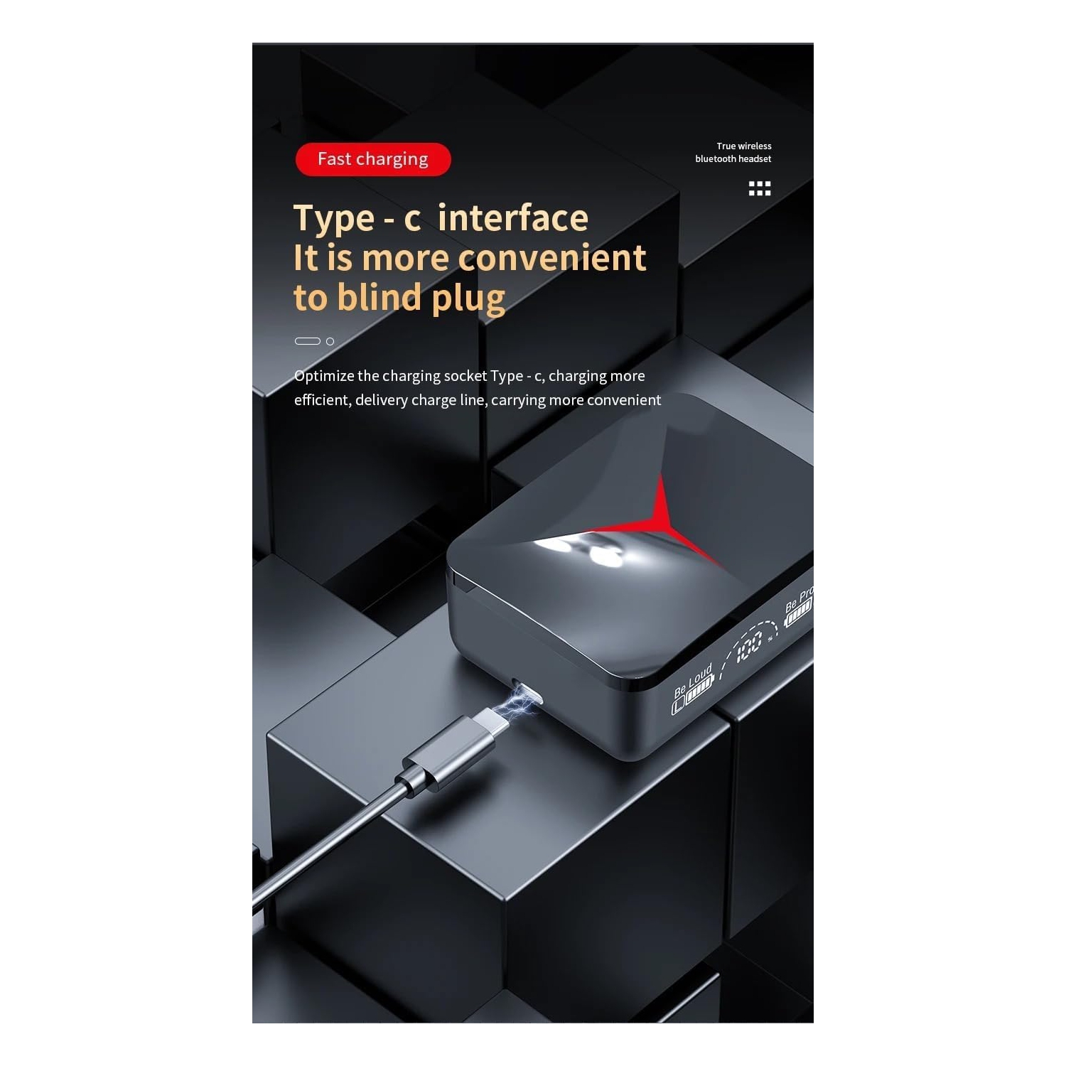 Casque de jeu Bluetooth avec microphone Bass Audio stéréo Écouteurs bouton haute-fidélité sans fil sport LED