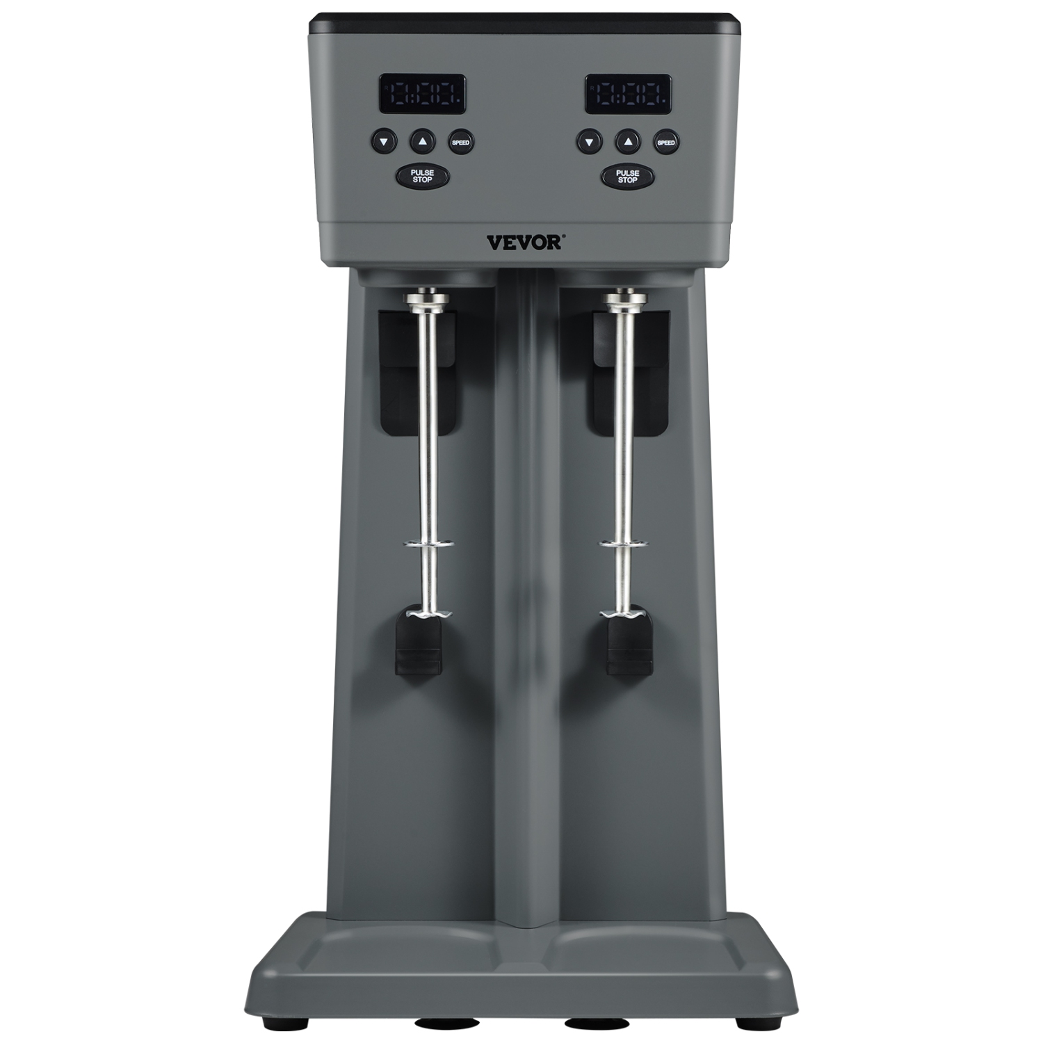 VEVOR 375W x 2 Milkshake Maker, Electric Milkshake Machine, Commercial Double Heads Drink Mixer Blender, LED Intelligent Microswitch, 3-Speed