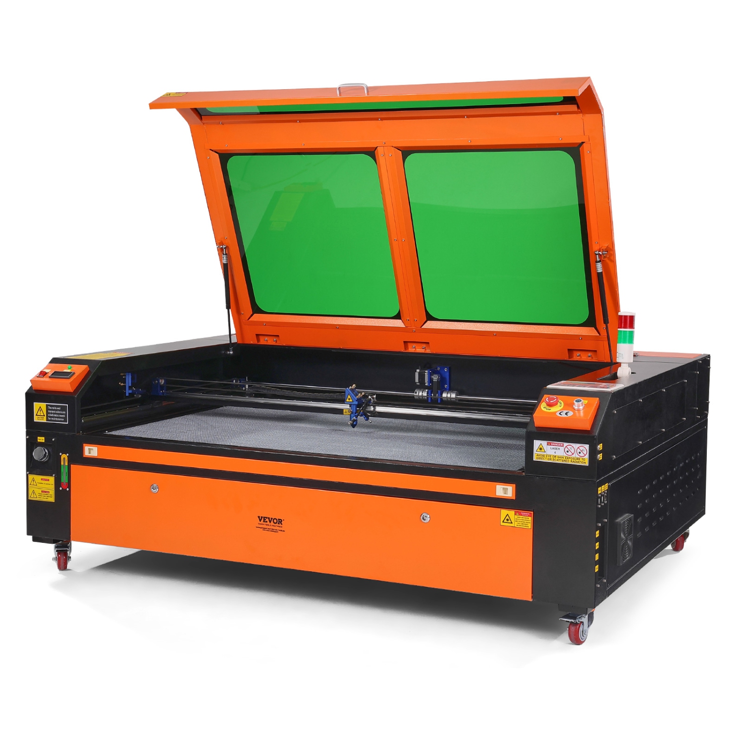 VEVOR 35 x 55 in 130W CO2 Laser Engraver, 19.7 IPS Laser Cutter Machine with 2-Way Pass Air Assist, Compatible with LightBurn, CorelDRAW, AutoCAD,