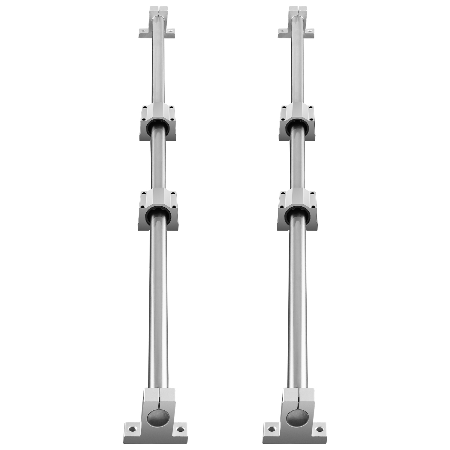 VEVOR SFC20 1000mm Linear Guide Rail Set, 2 PCS 39.4 in/1000 mm SFC20 Guide Rails 4 PCS SC20 Slide Blocks 4 PCS Rail Supports, Linear Rails and