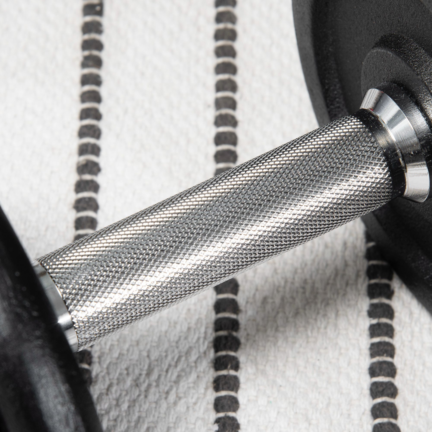 Soozier 44lbs 2-in-1 Adjustable Weight Barbell & Dumbbells Set, Free Weights Set with Non-Slip Handles for Home Gym Training, Black