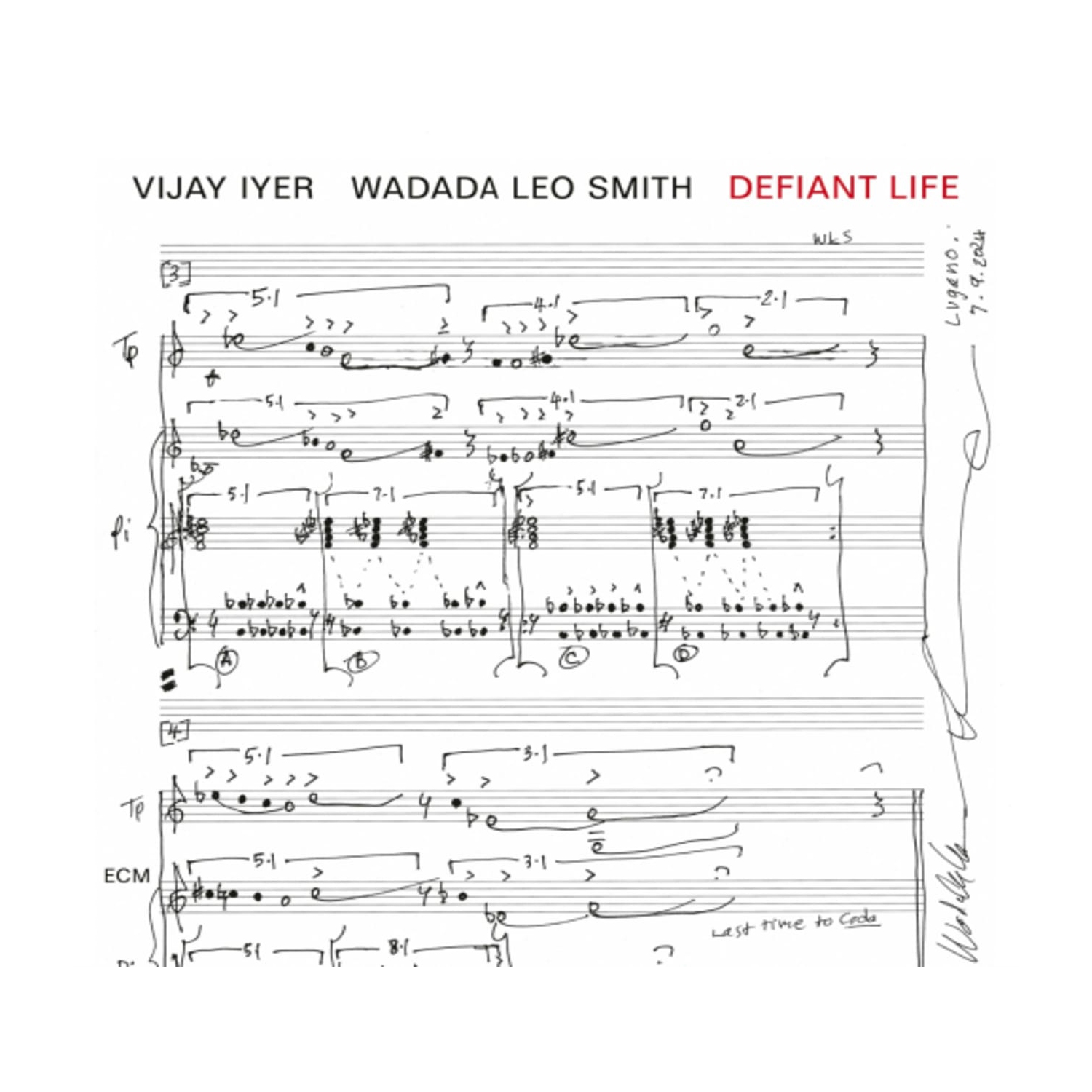 Vijay Iyer - Defiant Life - [CD]