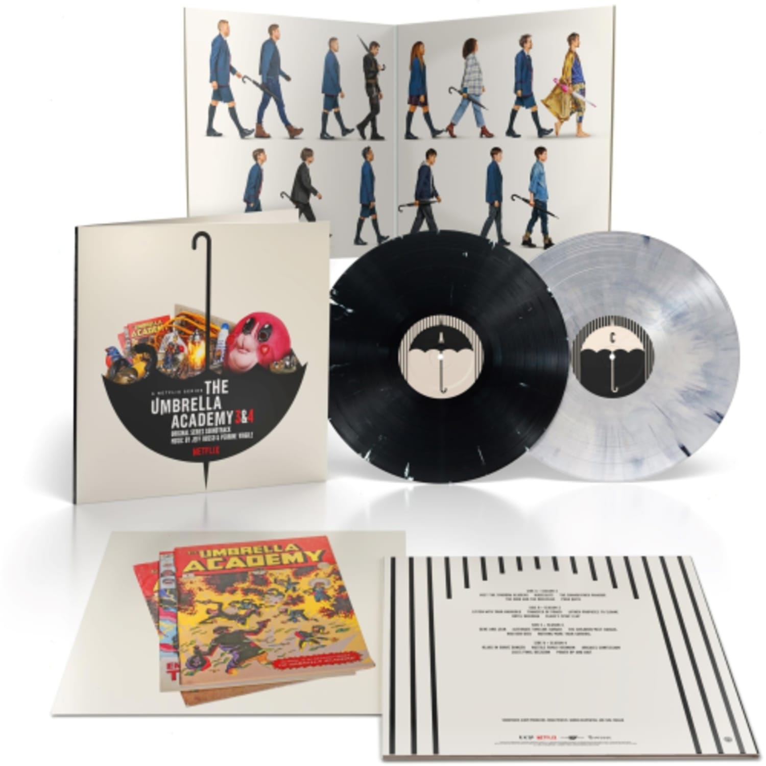 Jeff Russo & Perrine Virgile - Umbrella Academy 3 & 4 - (Colored Vinyl, Limited Edition) - [Vinyl]