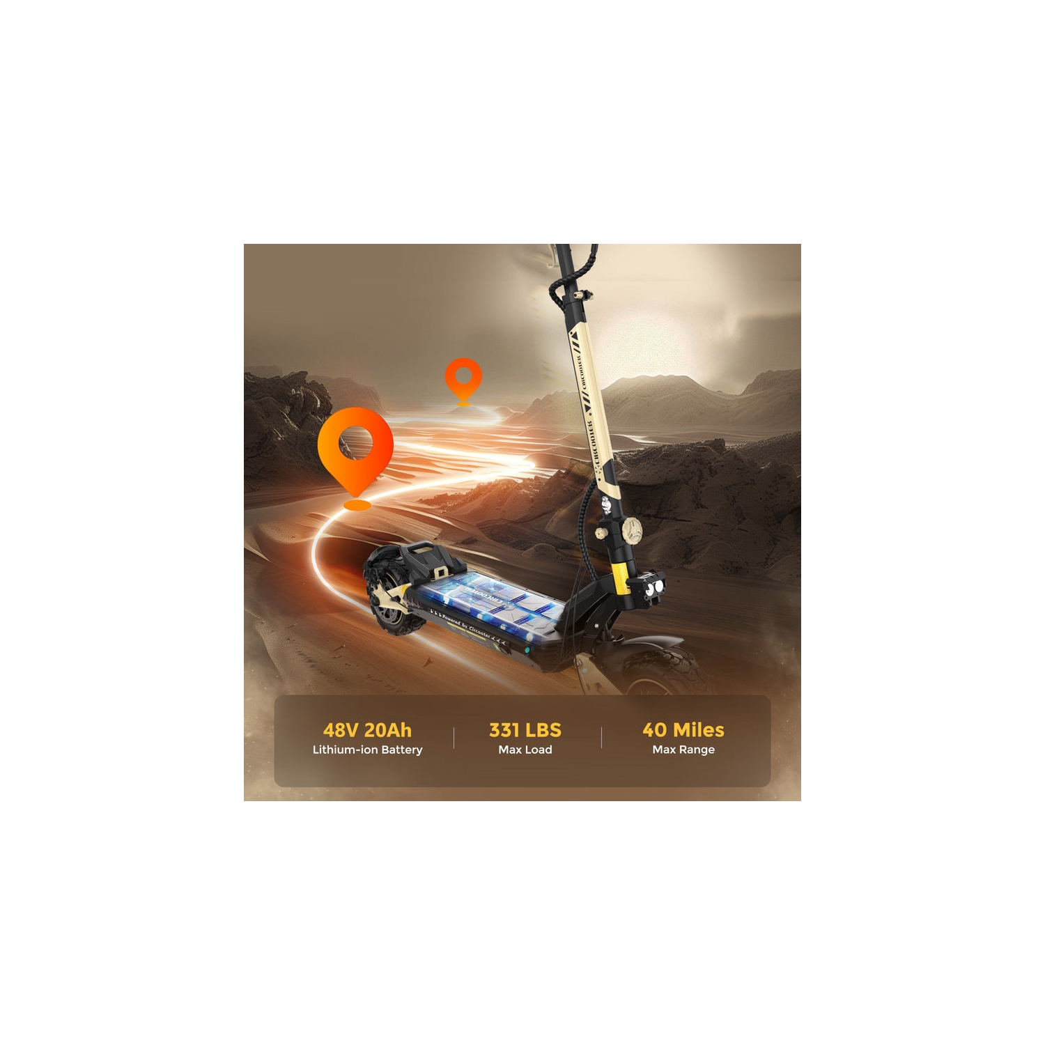 Trottinette électrique tout-terrain Circooter Cruiser Pro