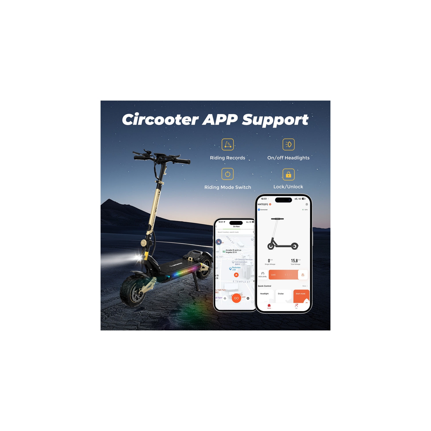 Trottinette électrique tout-terrain Circooter Cruiser Pro