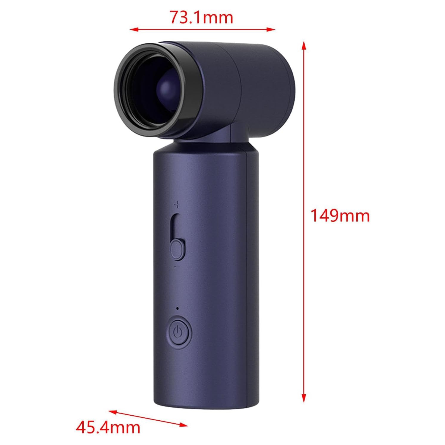 Compact Handheld Fan Rechargeable Mini Travel Blower, Royal Blue