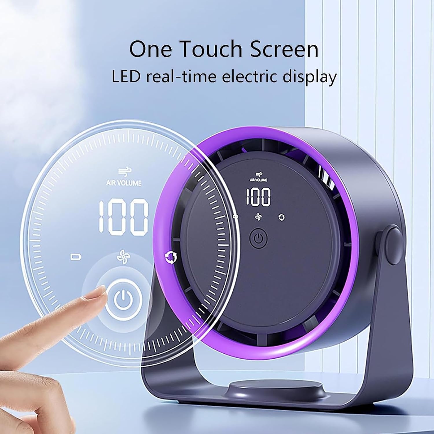 Cooling, portable table fan, tabletop wall mounted bladeless fan, rechargeable air circulation fan