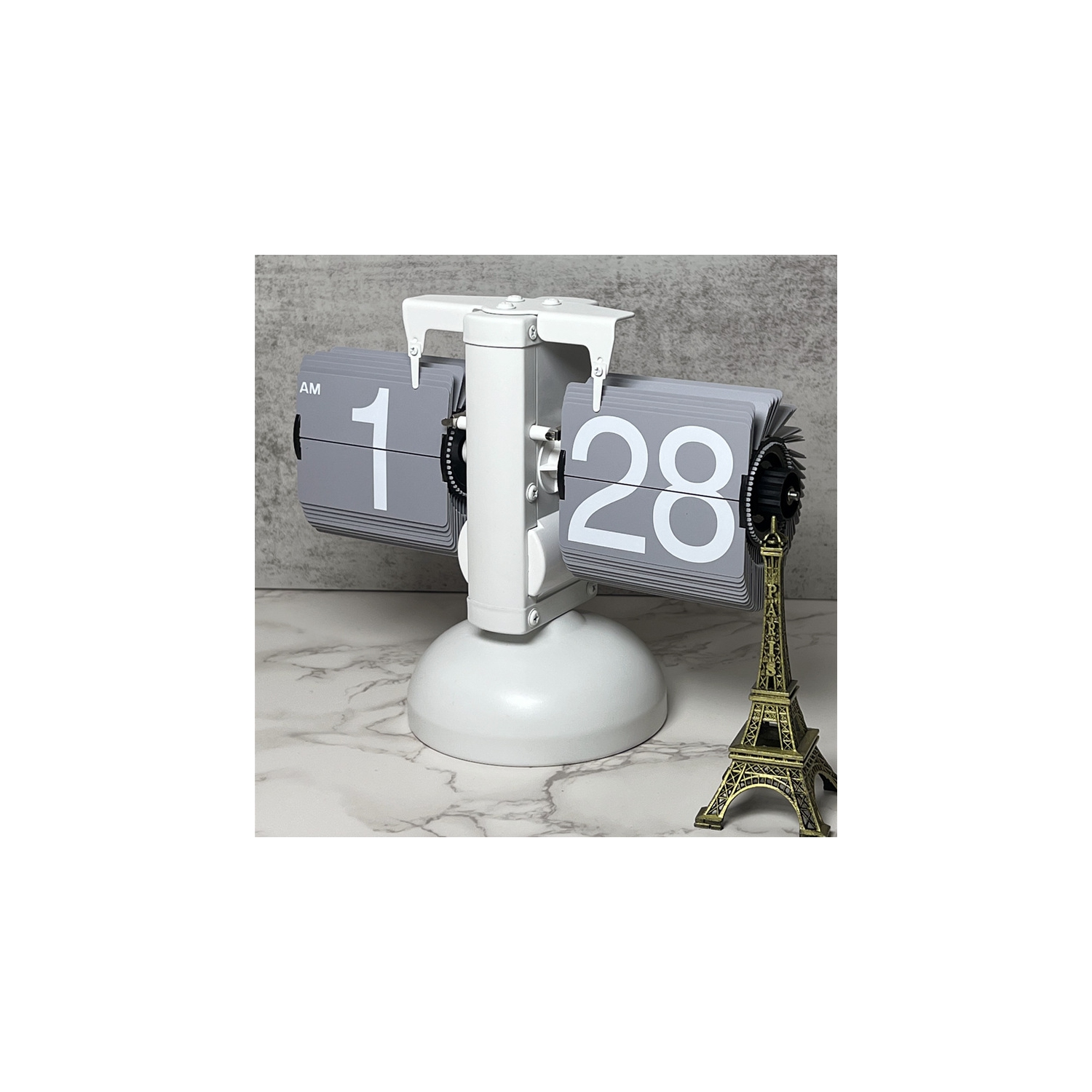 Ausgewogene digitale Klappuhr, kreative Mechanische Retro-Tischuhr mit Schubladenaufbewahrung, Heimdekoration, geeignet für Schlafzimmer und Büro