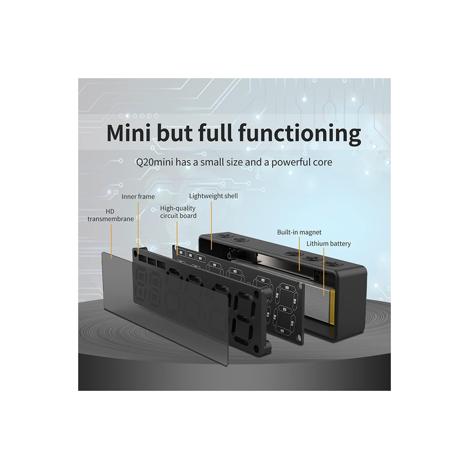 Minuterie de mise en forme professionnelle avec 8 modes de travail - Écran LED très lumineux, dos magnétique et chargement USB, alarme forte pour Hi