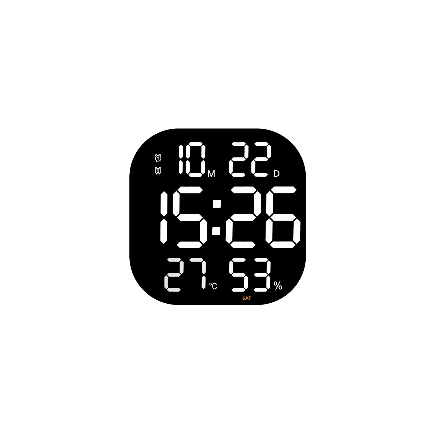 Accessible digital calendar clock - lunar date display, remote control, suitable for the elderly