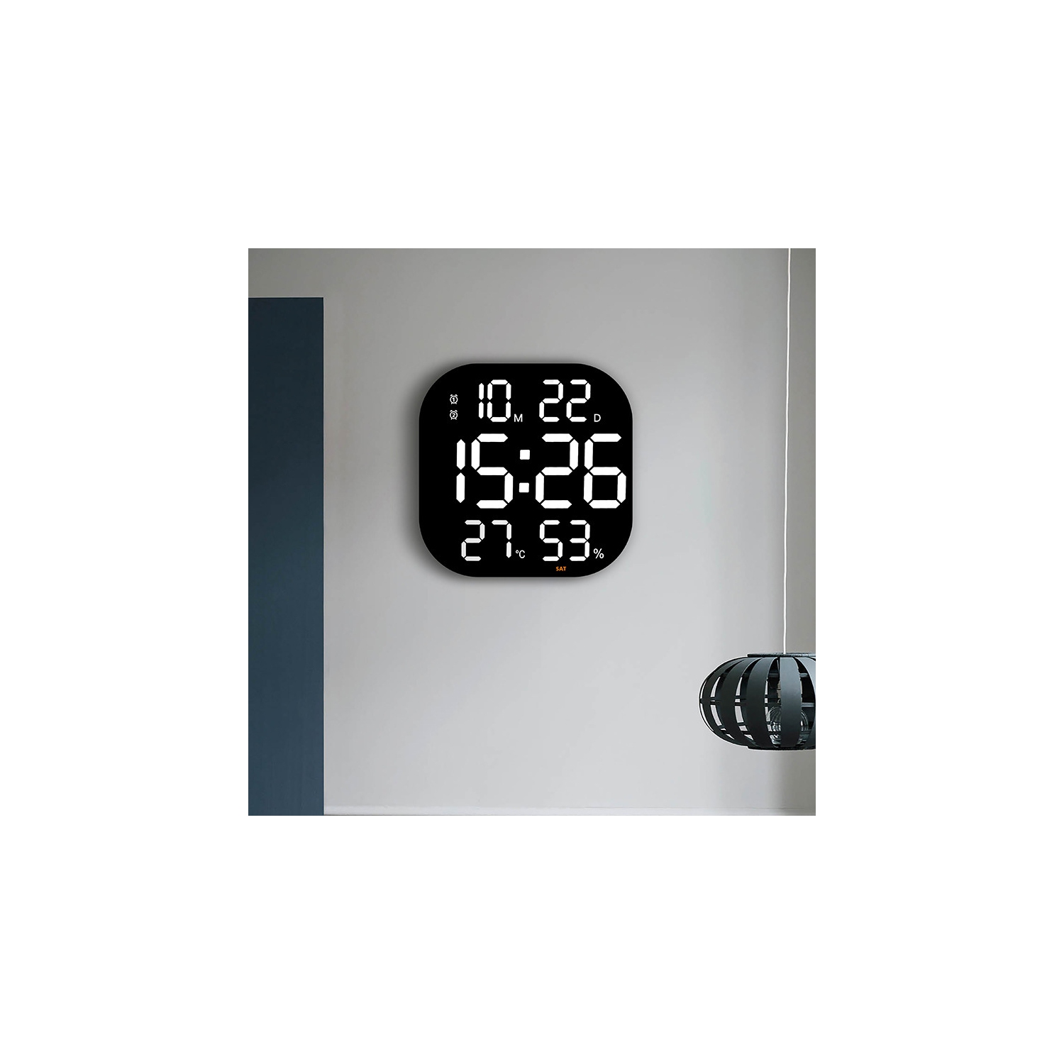 Accessible digital calendar clock - lunar date display, remote control, suitable for the elderly