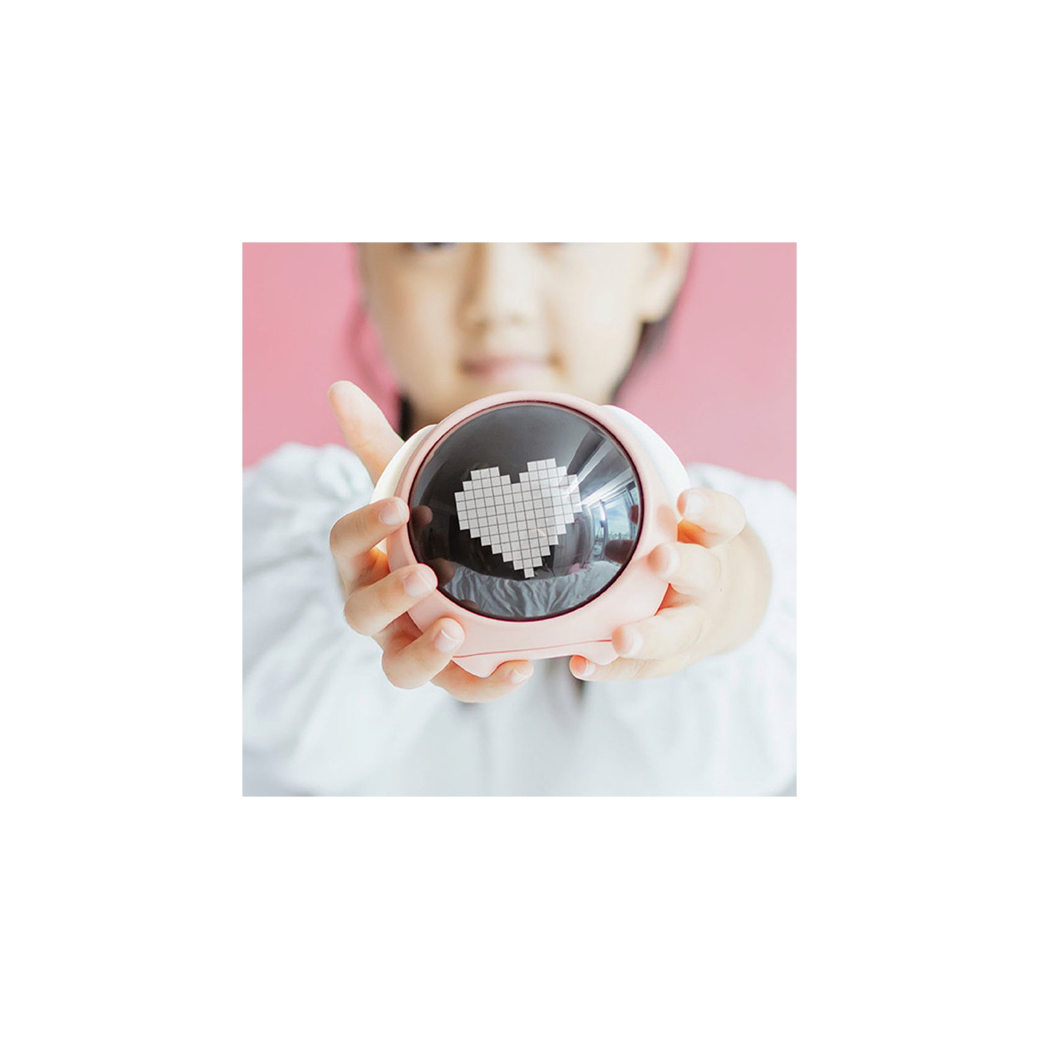 Réveille-matin intelligent activé par la voix – Veilleuse réglable, deux alarmes, 5 sonneries, fonction de rappel d'alarme, affichage de l'heure 12/24