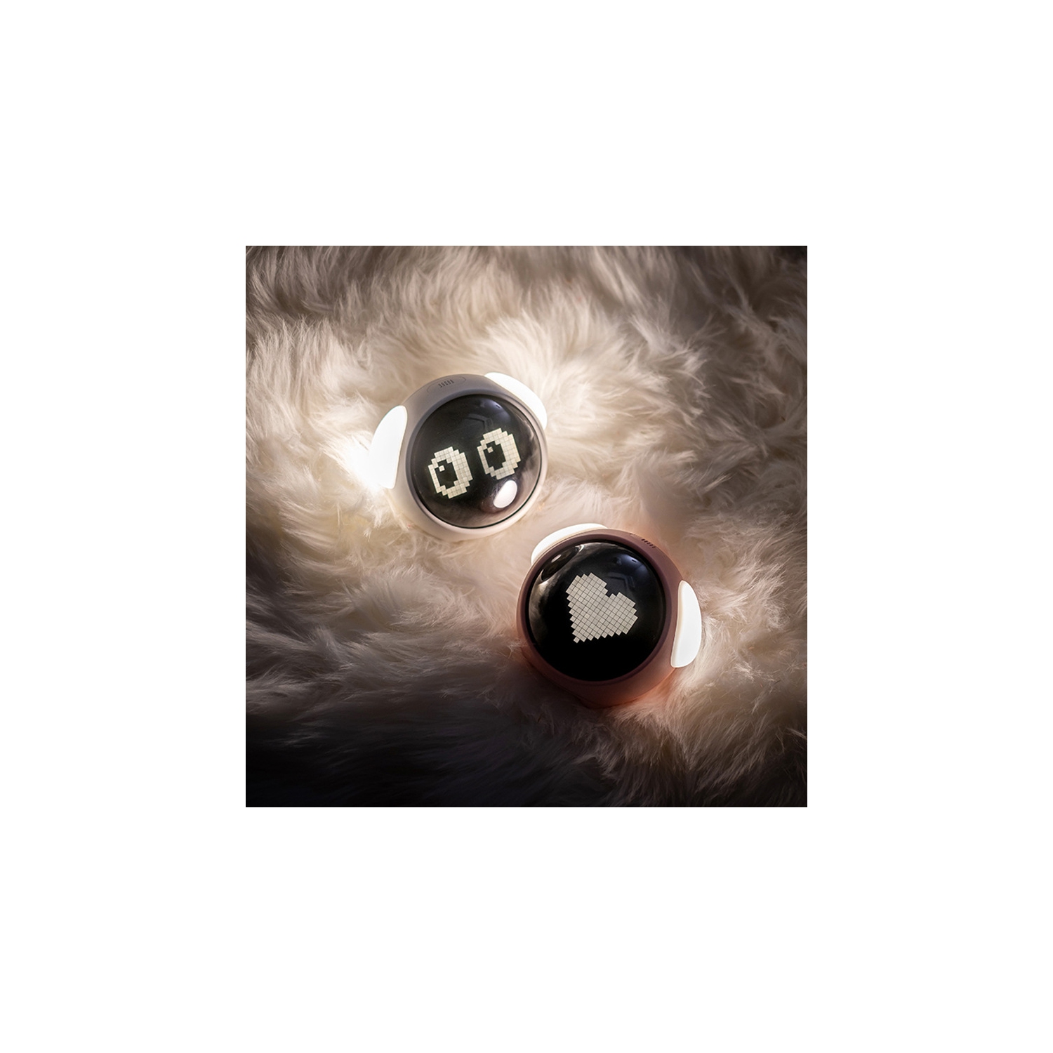 Réveille-matin intelligent activé par la voix – Veilleuse réglable, deux alarmes, 5 sonneries, fonction de rappel d'alarme, affichage de l'heure 12/24