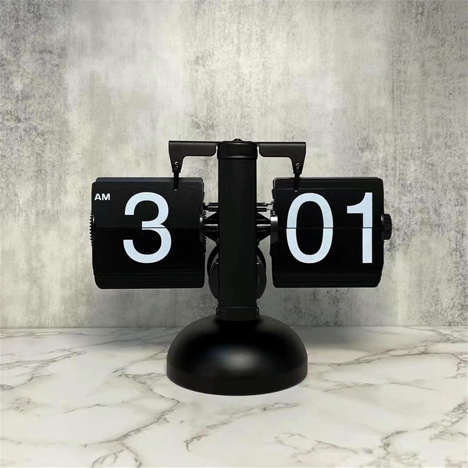 Balanced Page Turning Digital Clock, Creative Mechanical Retro Style Desk Clock Durable Automatic Page Turning Desk Clock Home Decoration Suitable