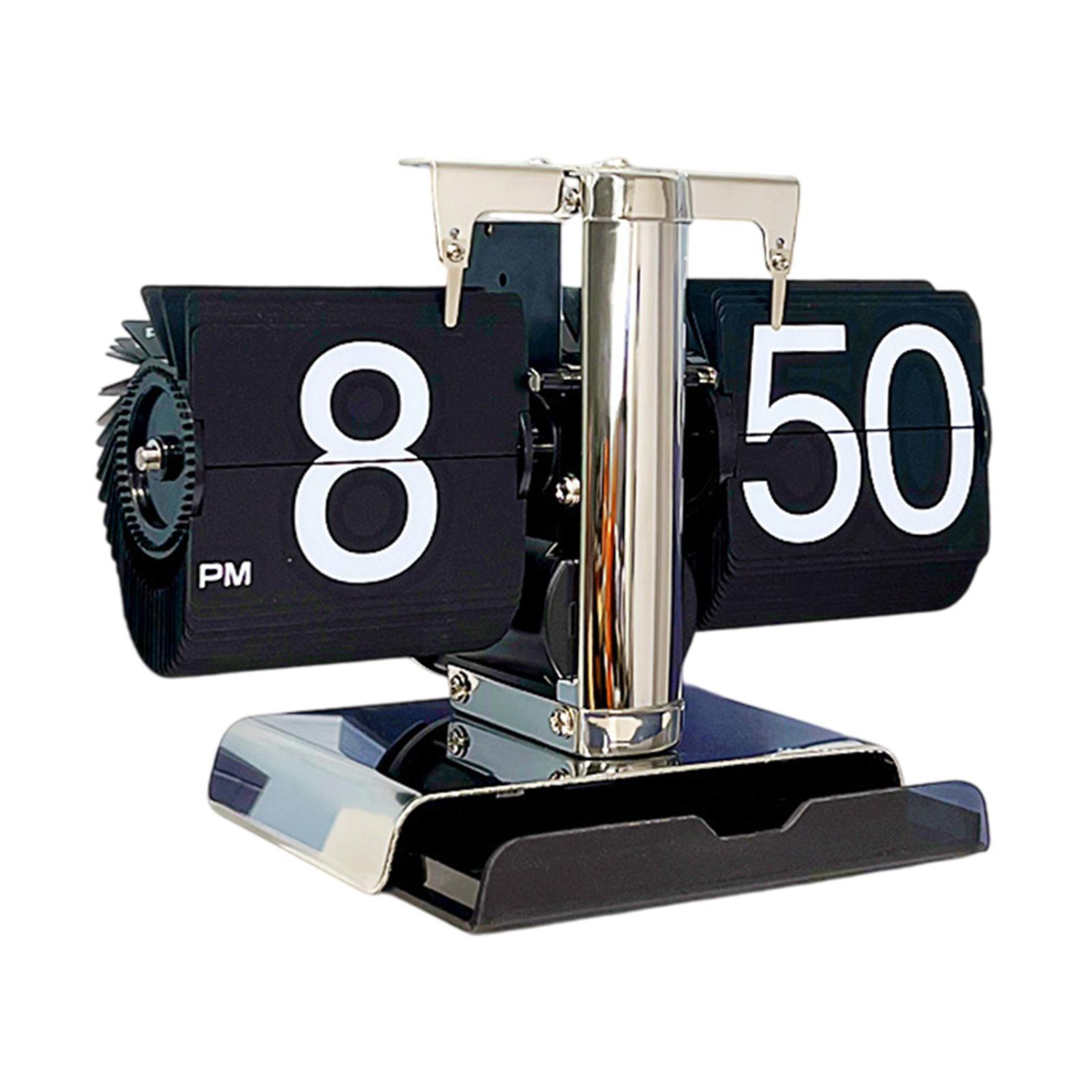 Ausgewogene digitale Klappuhr, kreative Mechanische Retro-Tischuhr mit Schubladenaufbewahrung, Heimdekoration, geeignet für Schlafzimmer und Büro