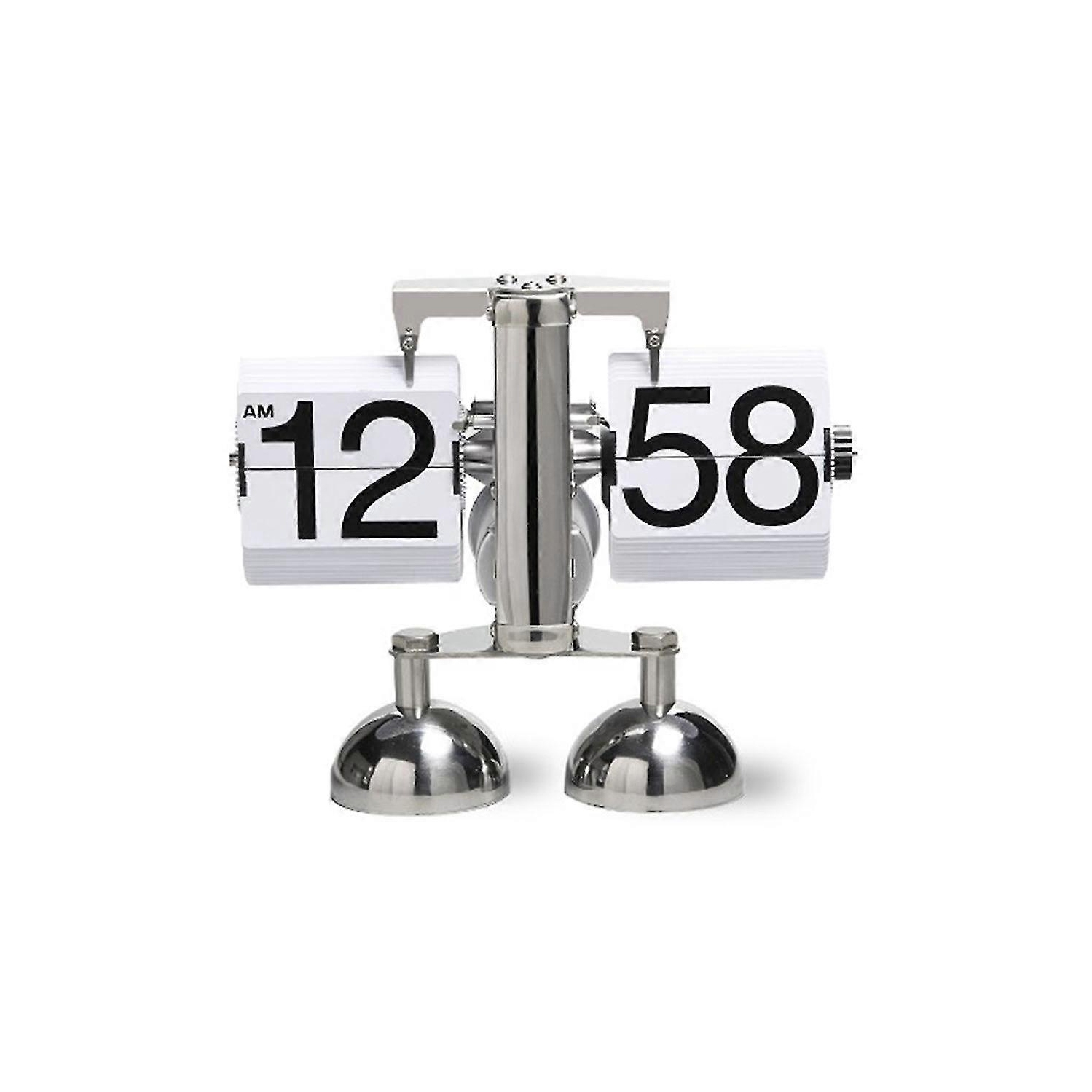 Balanced Page Turning Digital Clock, Creative Mechanical Retro Style Desk Clock Durable Automatic Page Turning Desk Clock Home Decoration Suitable