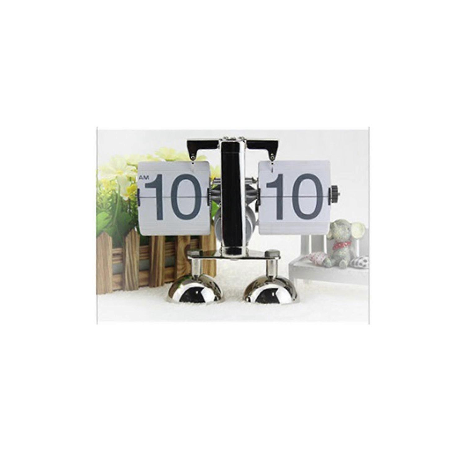 Balanced Page Turning Digital Clock, Creative Mechanical Retro Style Desk Clock Durable Automatic Page Turning Desk Clock Home Decoration Suitable